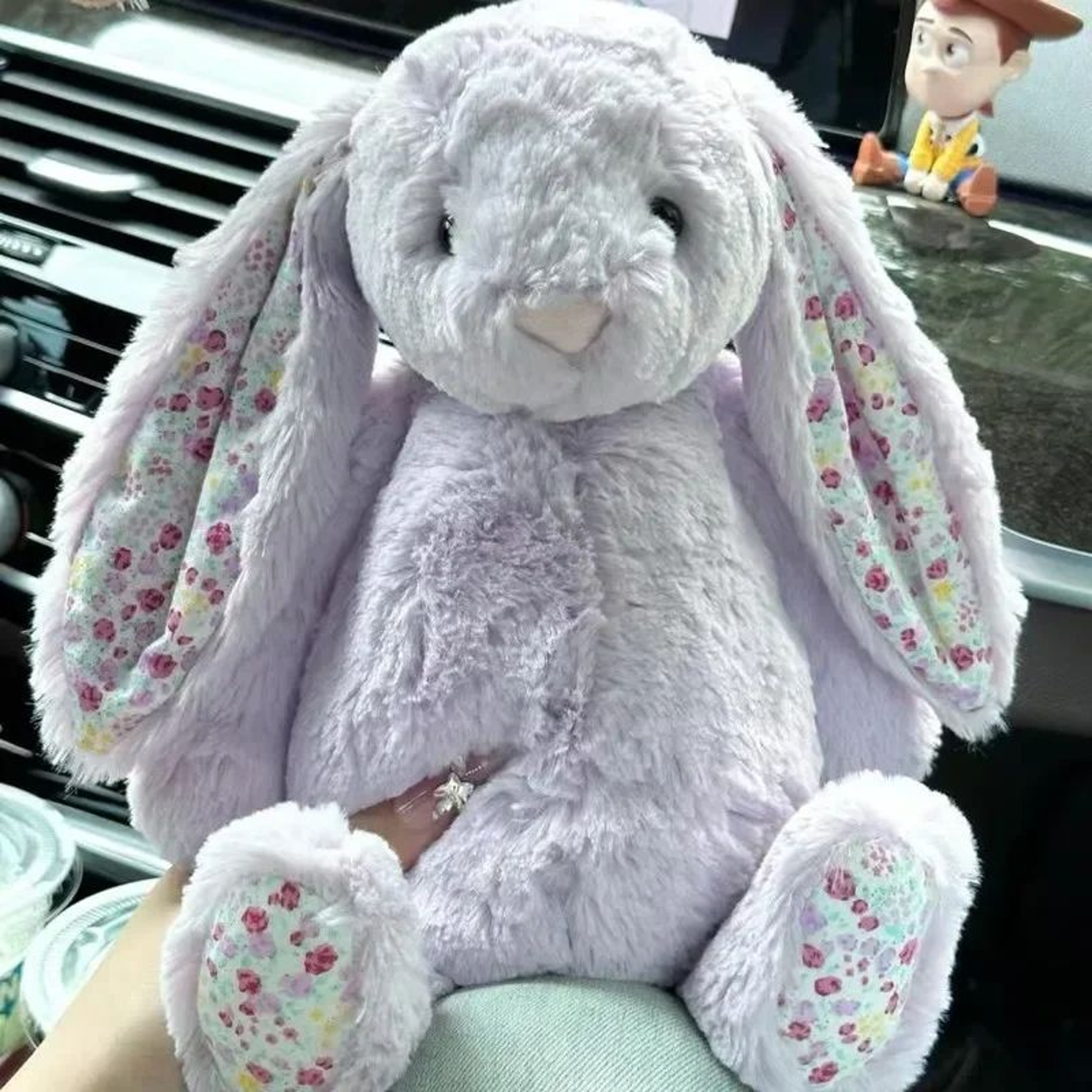 30 Cm Easter Bunny Plush Toy With Strawberry Flower Ears 11