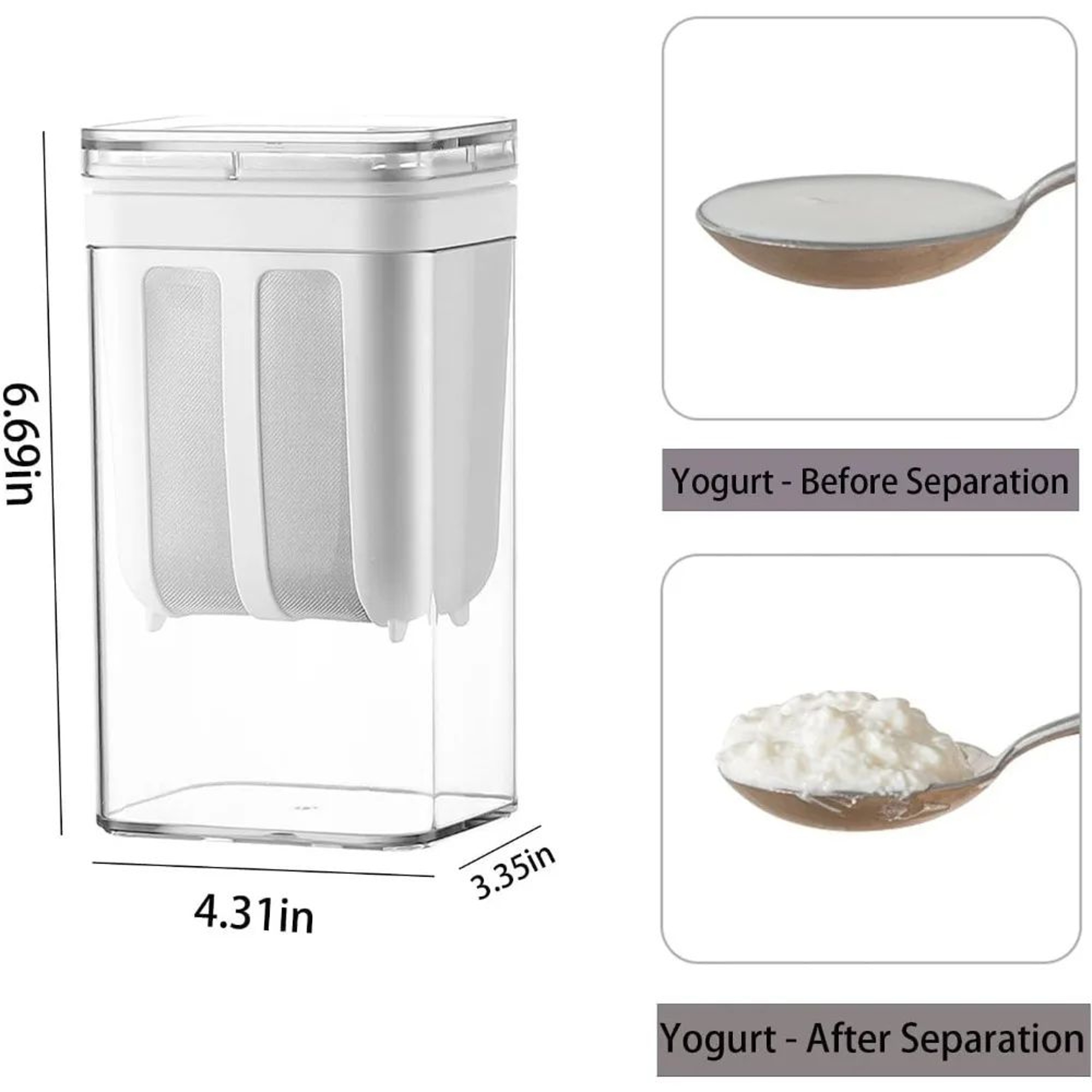 1100 Ml Yogurt Maker And Mesh Filter For Homemade Thick Yogurt 1