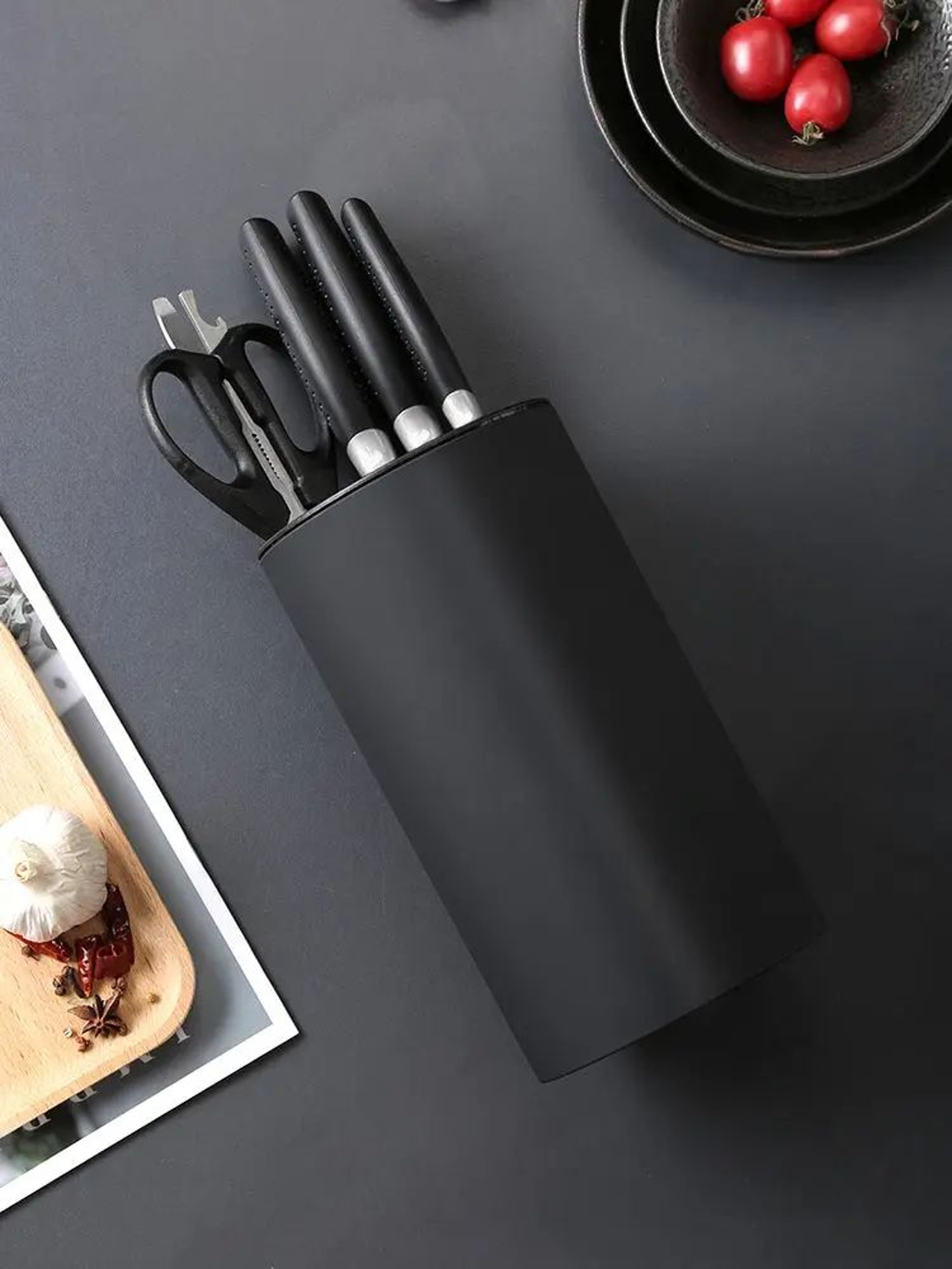 88Inch Drainable Plastic Knife Holder Stand 10