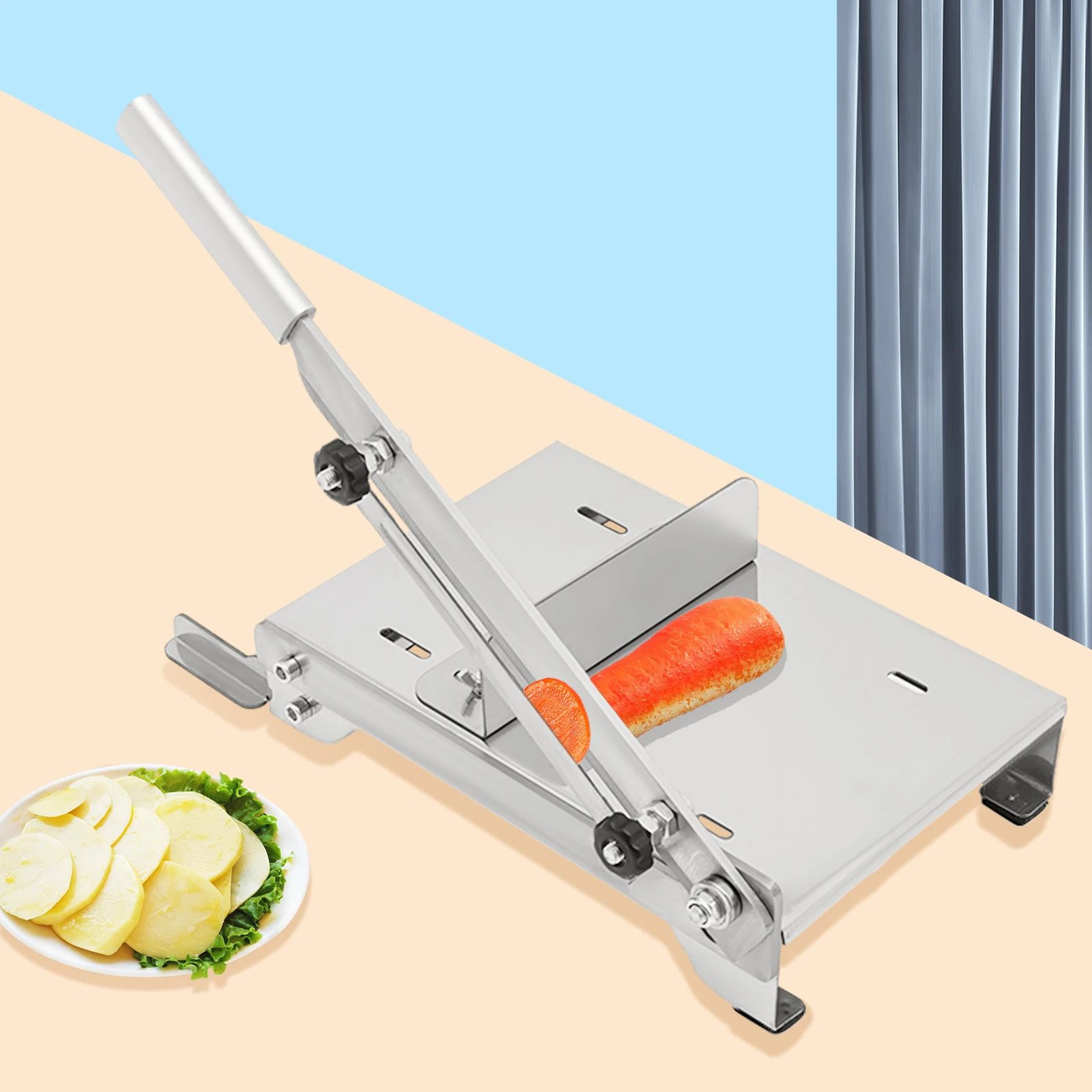 Adjustable Manual Stainless Steel Meat And Vegetable Slicer 6