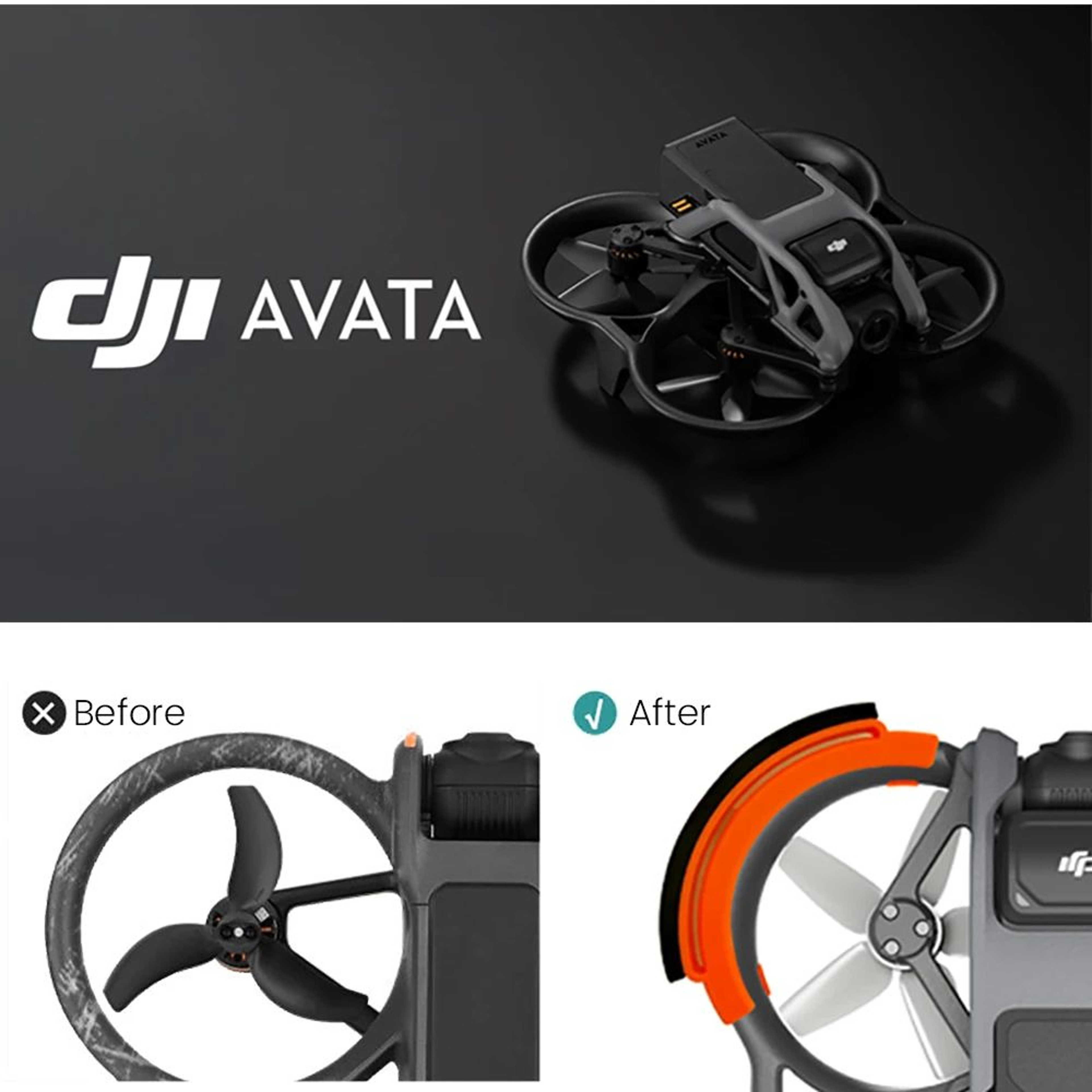 Propeller Guard For DJI Avata Quick Release Protective Rings 8