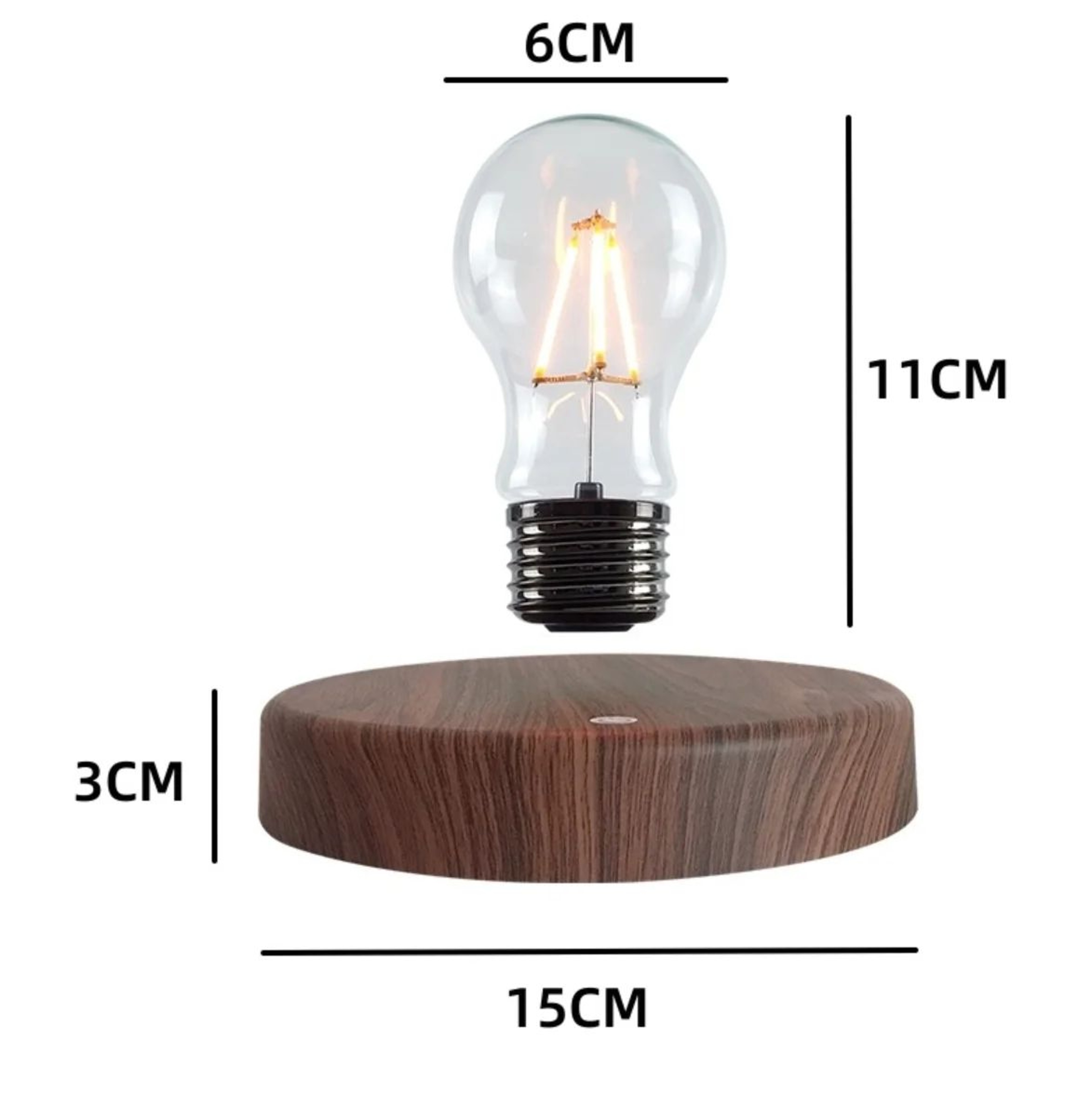 Magnetic Levitation Floating LED Lamp Glass Bulb Desk Decoration 3