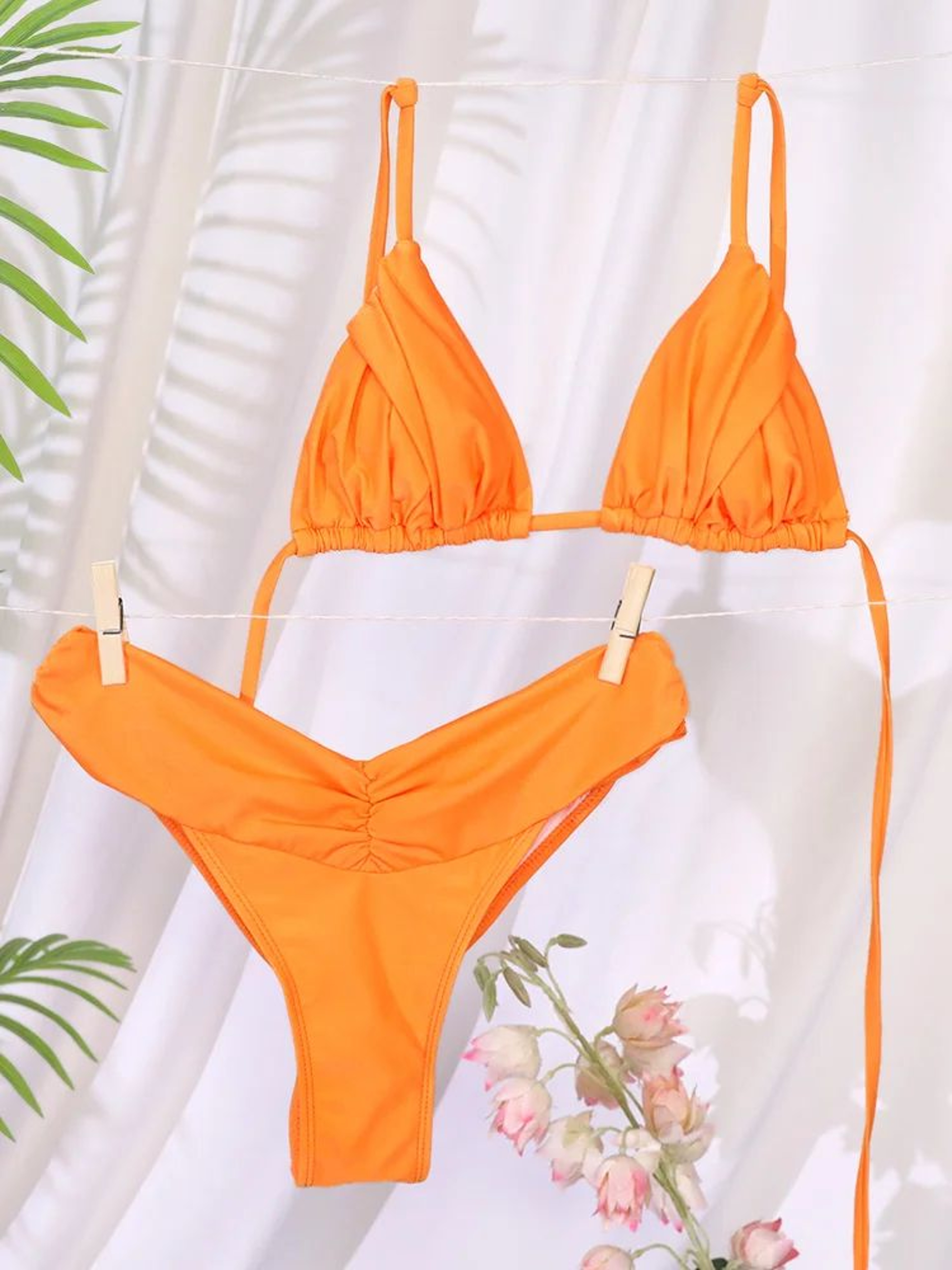 Womens High Cut String Bikini Set 10