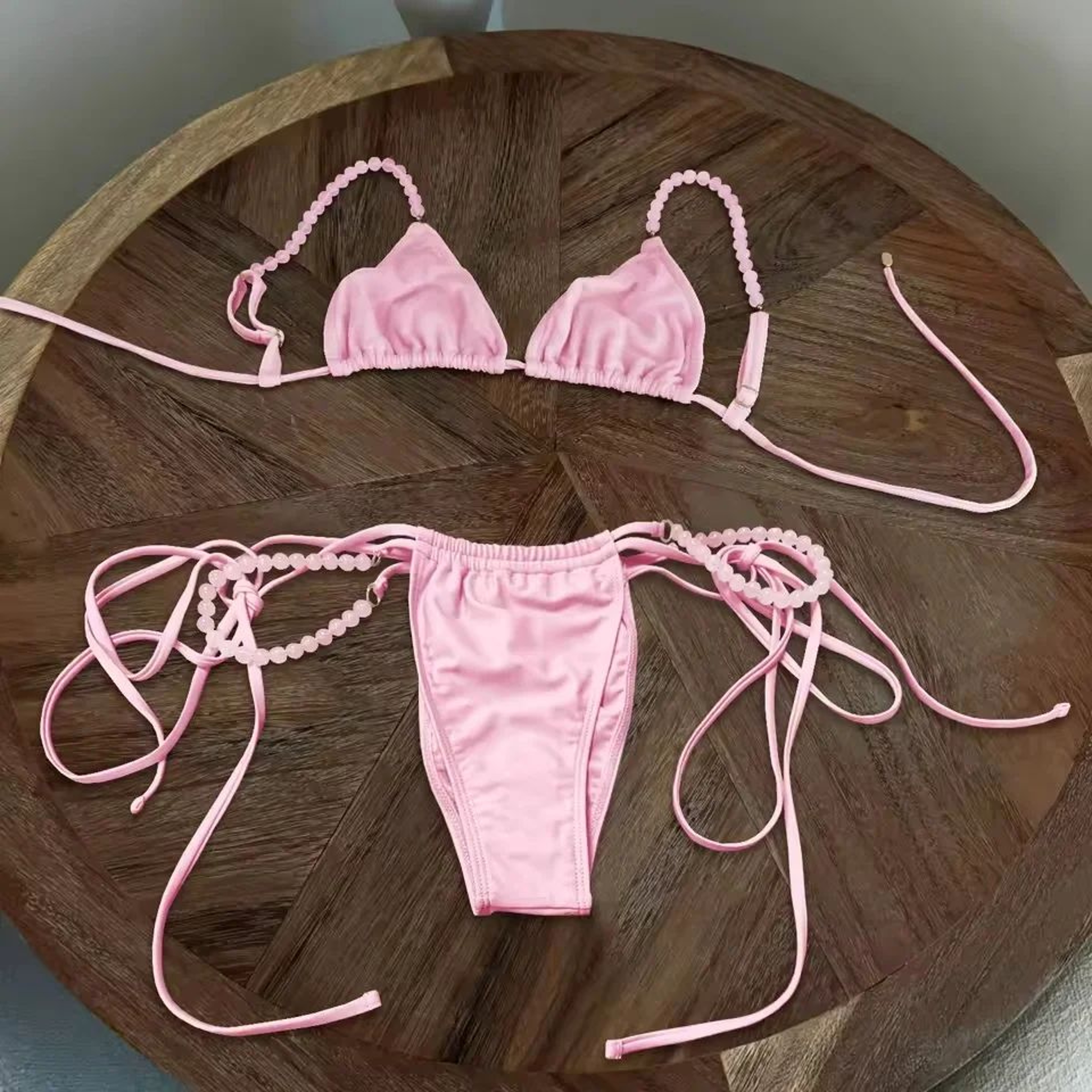 Micro Push Up Brazilian Halter Bikini Set 8