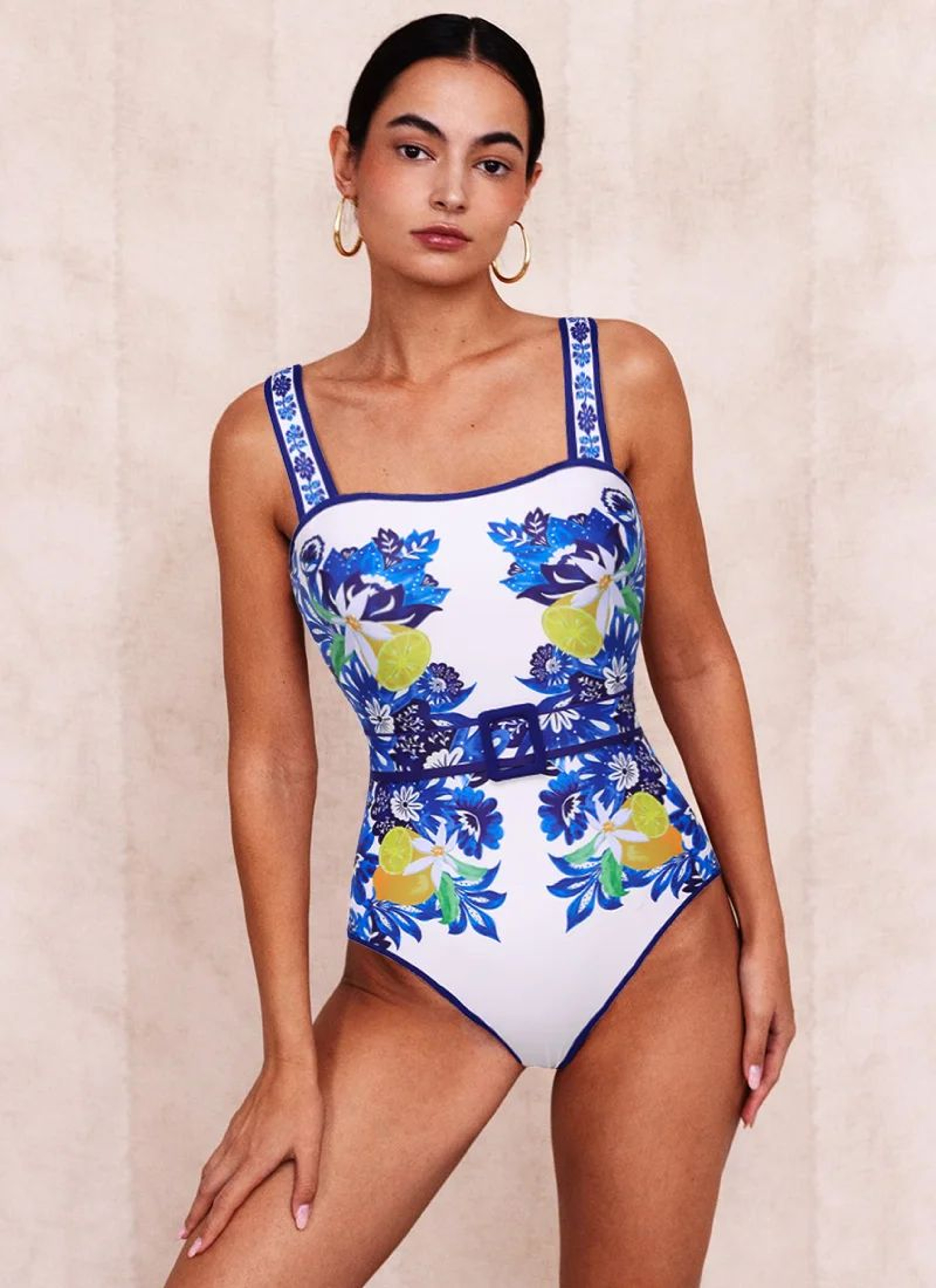 Printed Long Sleeve One Piece Swimsuit 5