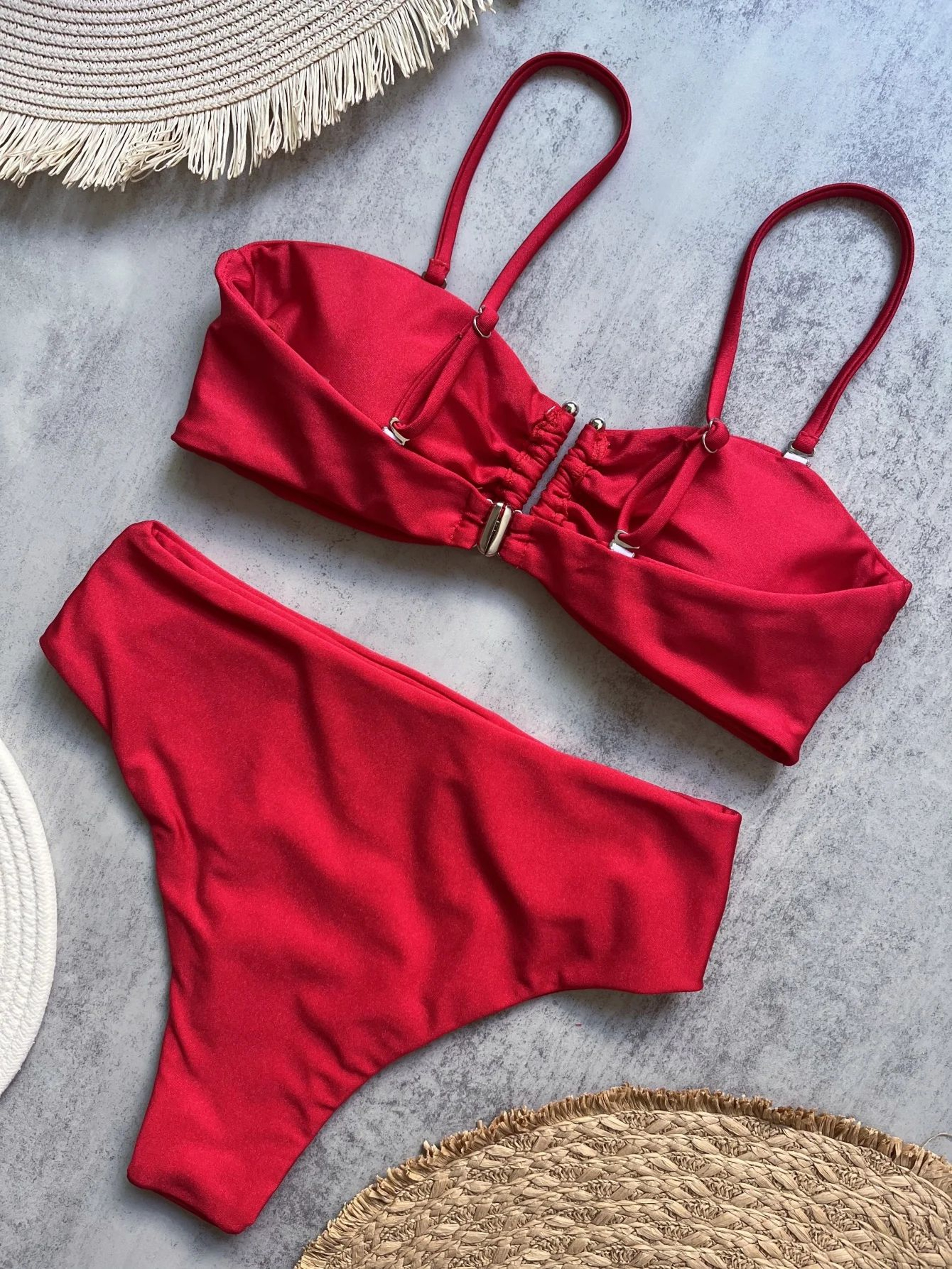 Push Up Bandeau Brazilian Bikini Set 10
