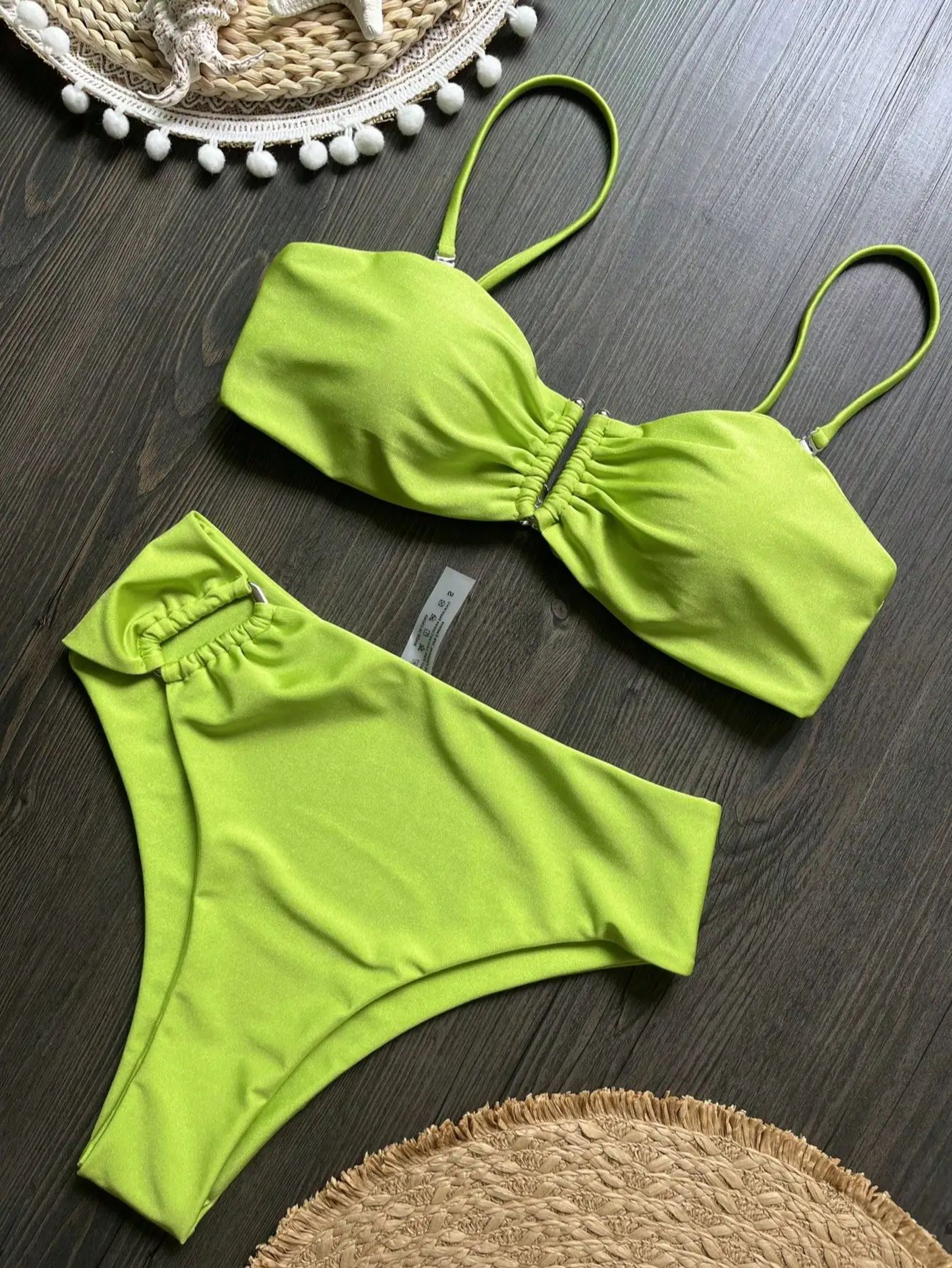 Push Up Bandeau Brazilian Bikini Set 11