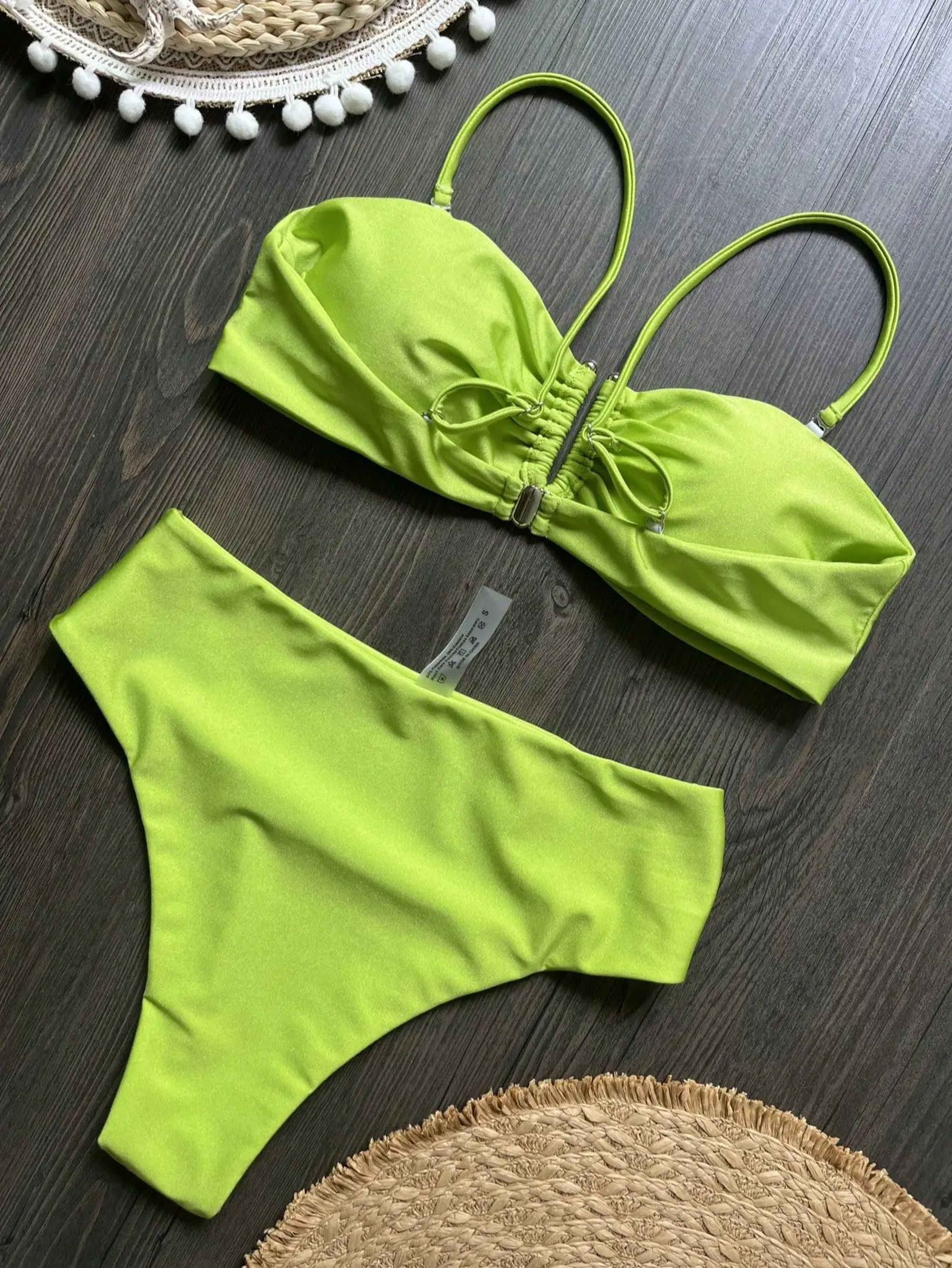 Push Up Bandeau Brazilian Bikini Set 12