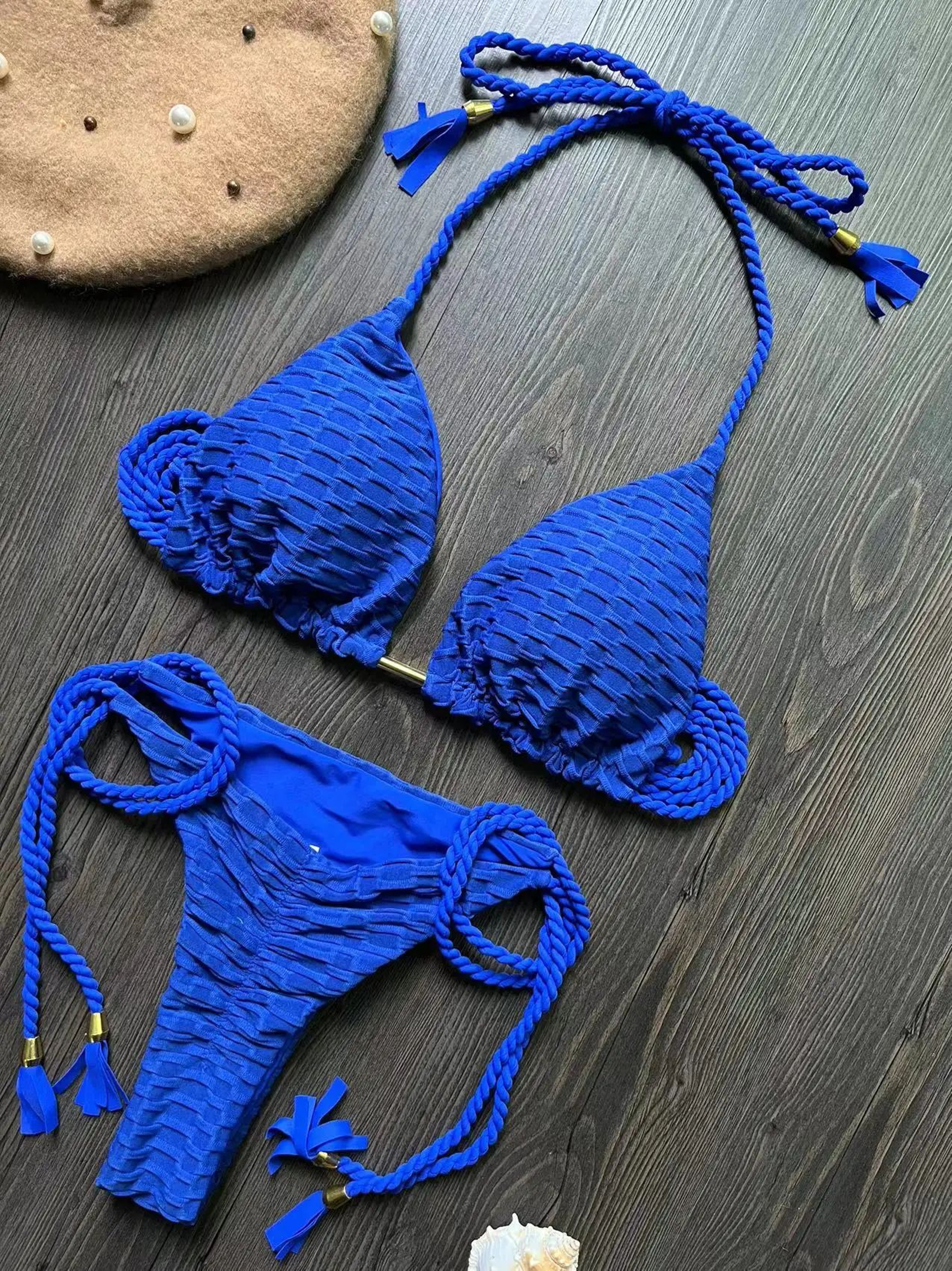 RUOTONGSEPT Push Up Brazilian Thong Bikini Set 5
