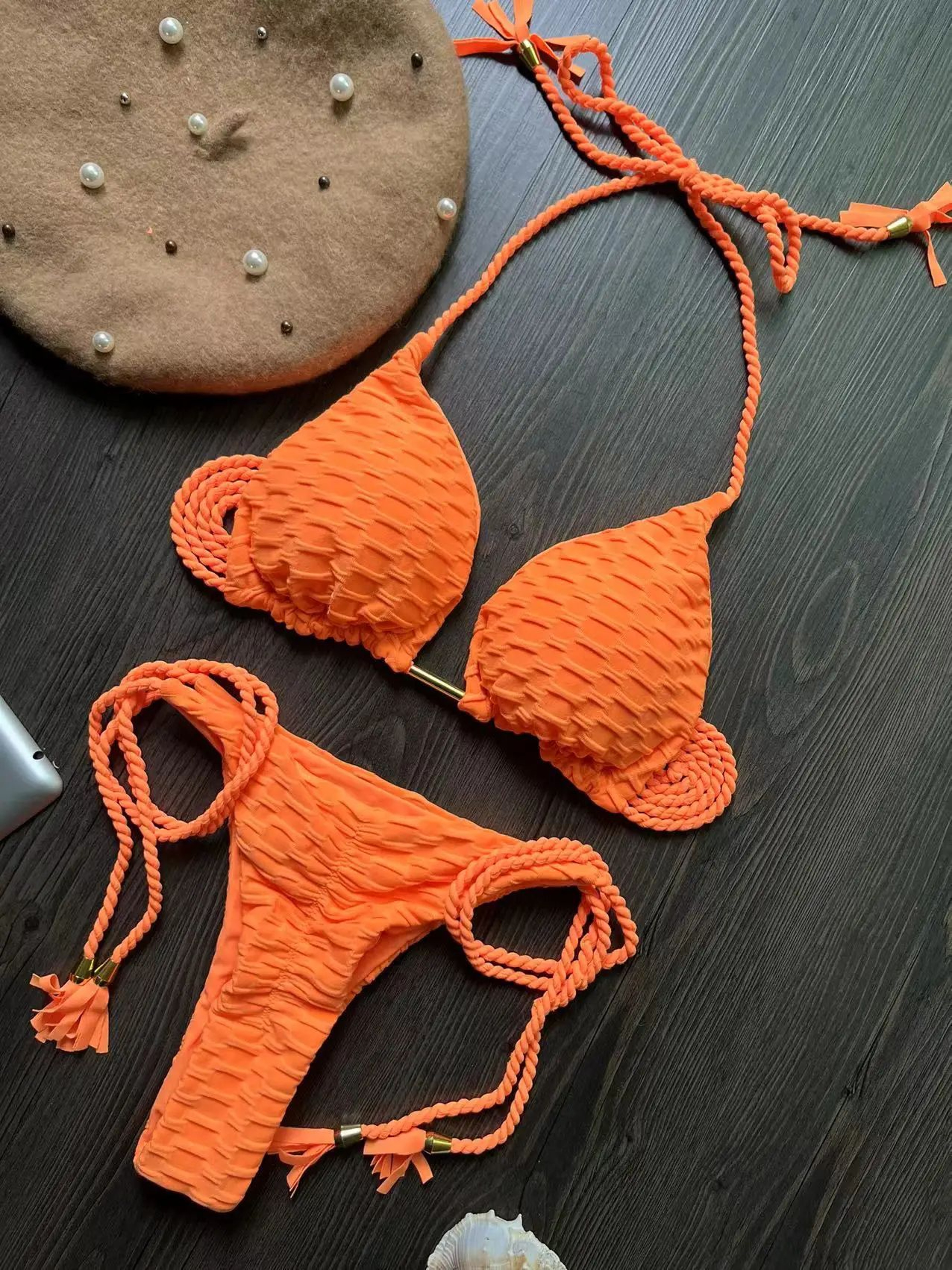 RUOTONGSEPT Push Up Brazilian Thong Bikini Set 9