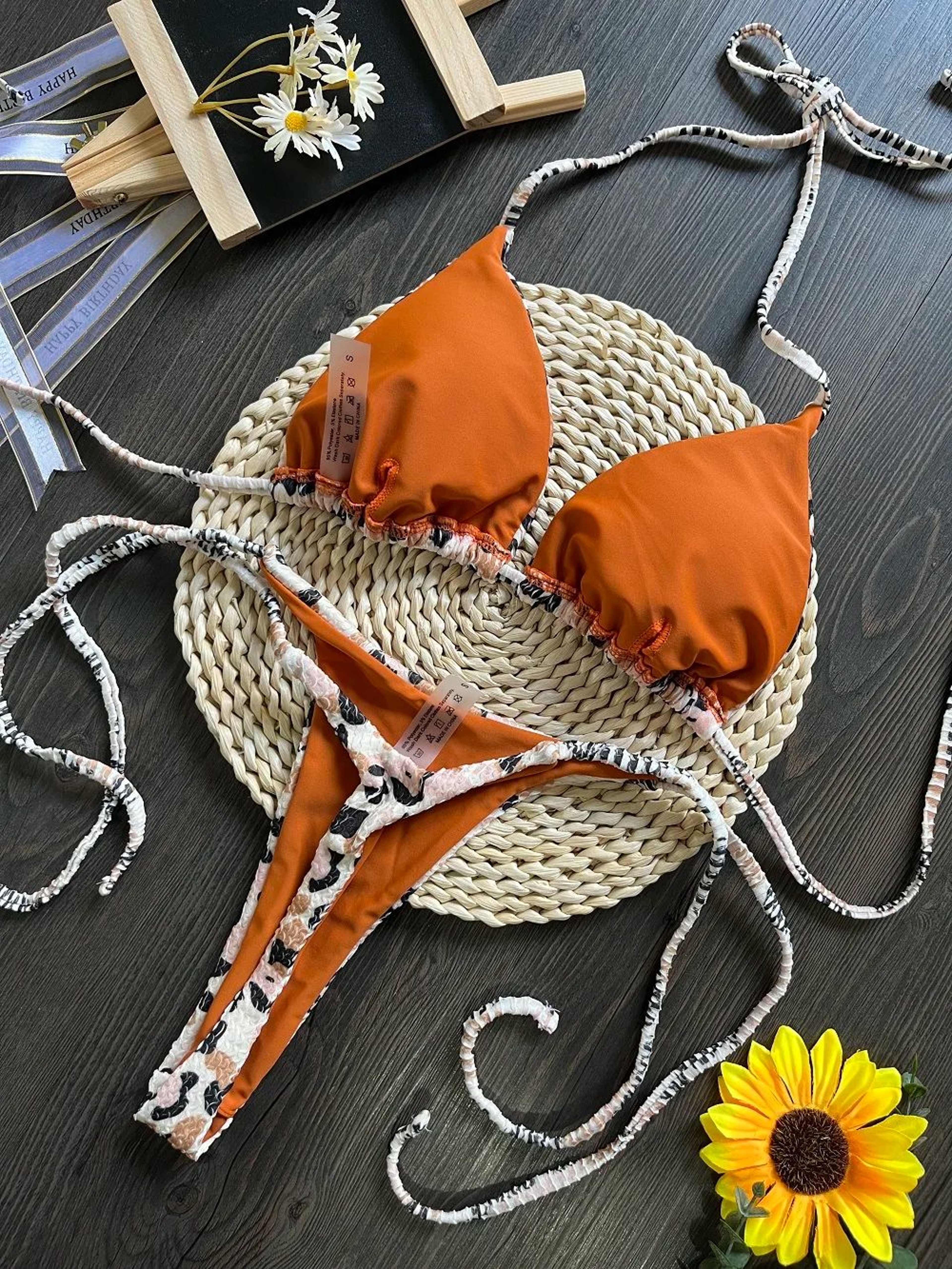 RUOTONGSEPT Leopard Push Up Thong Bikini Set 1