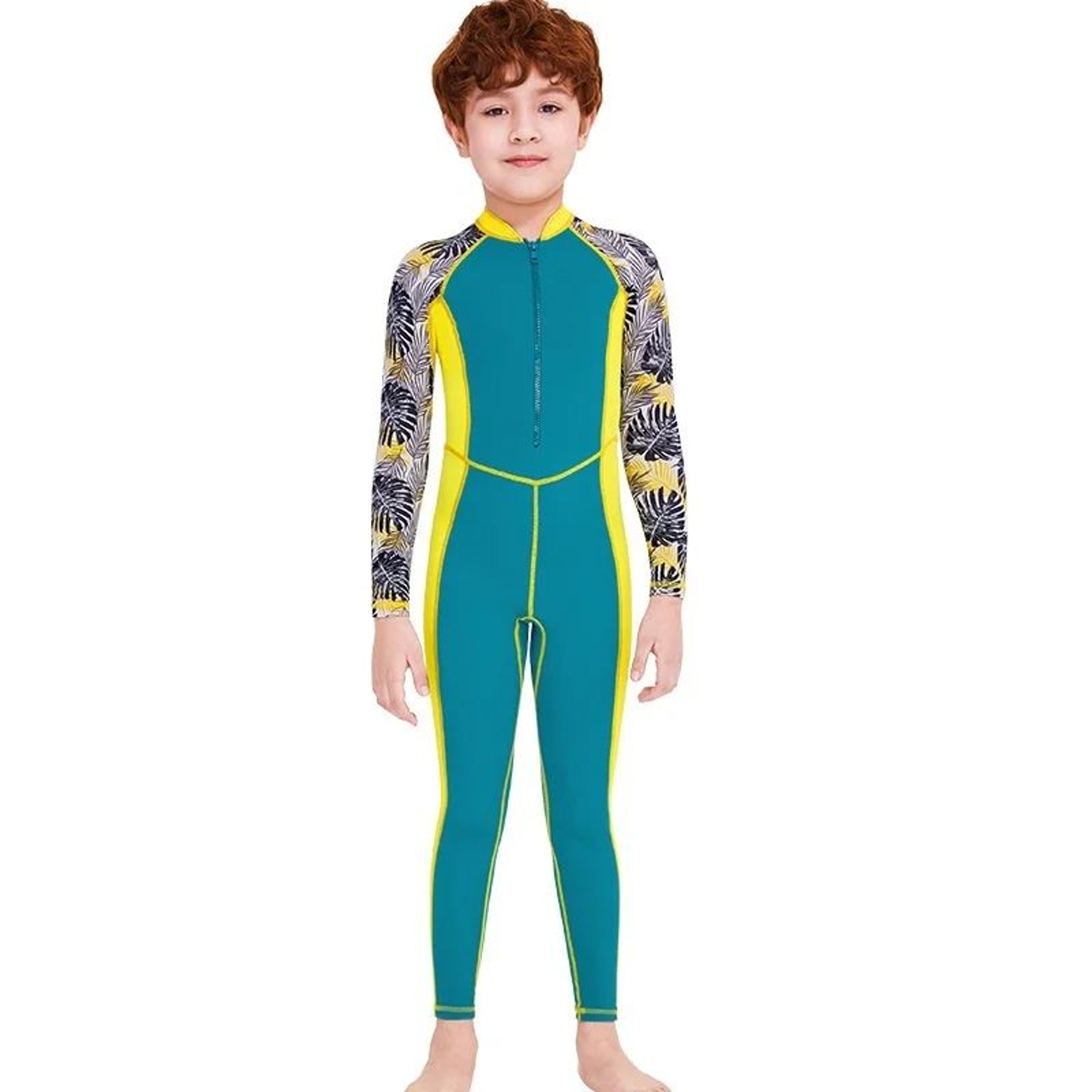 Boys One Piece Short Sleeve Swimwear Set 14