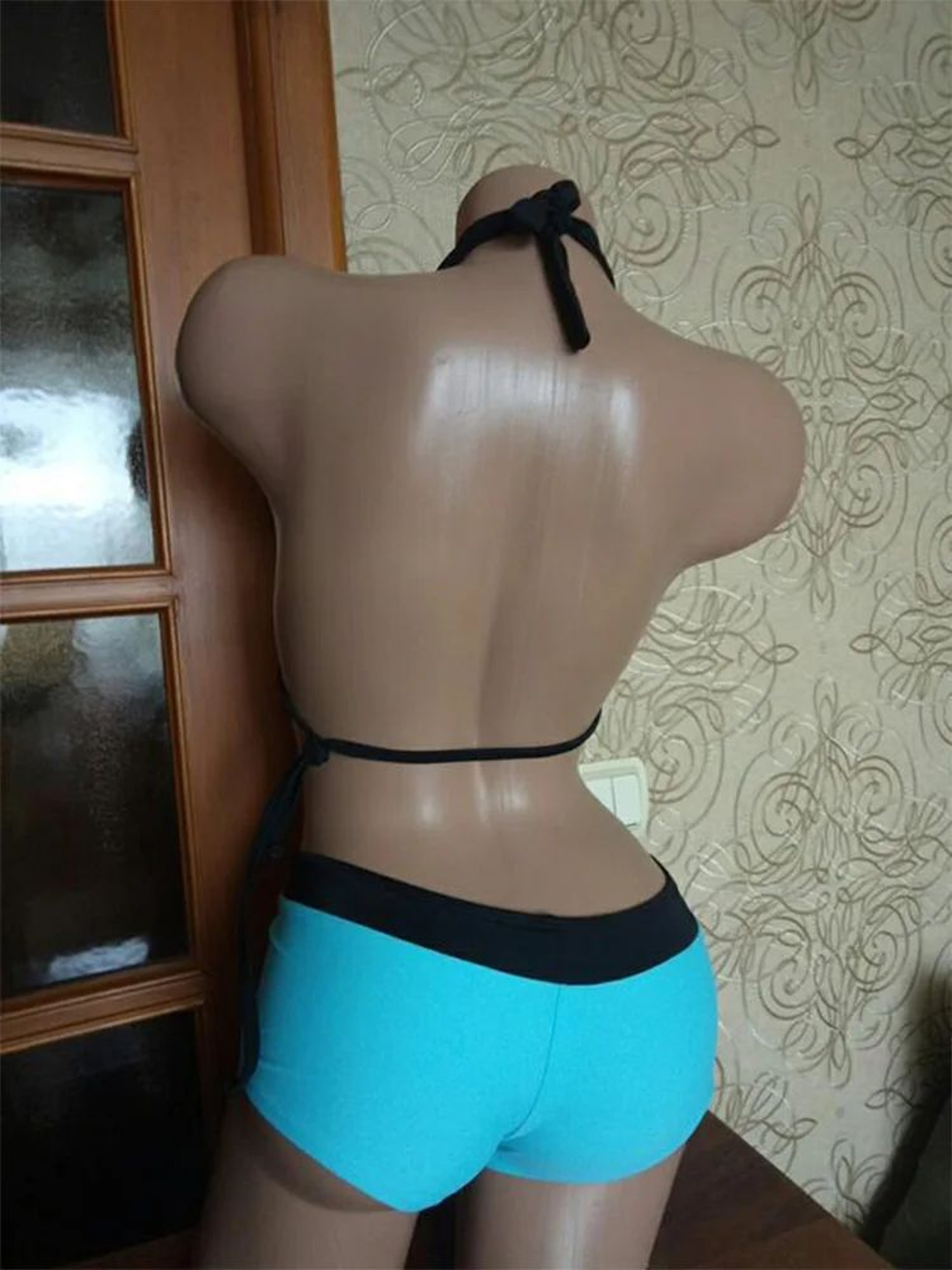 Vintage Floral Halter Bikini Set For Women 3