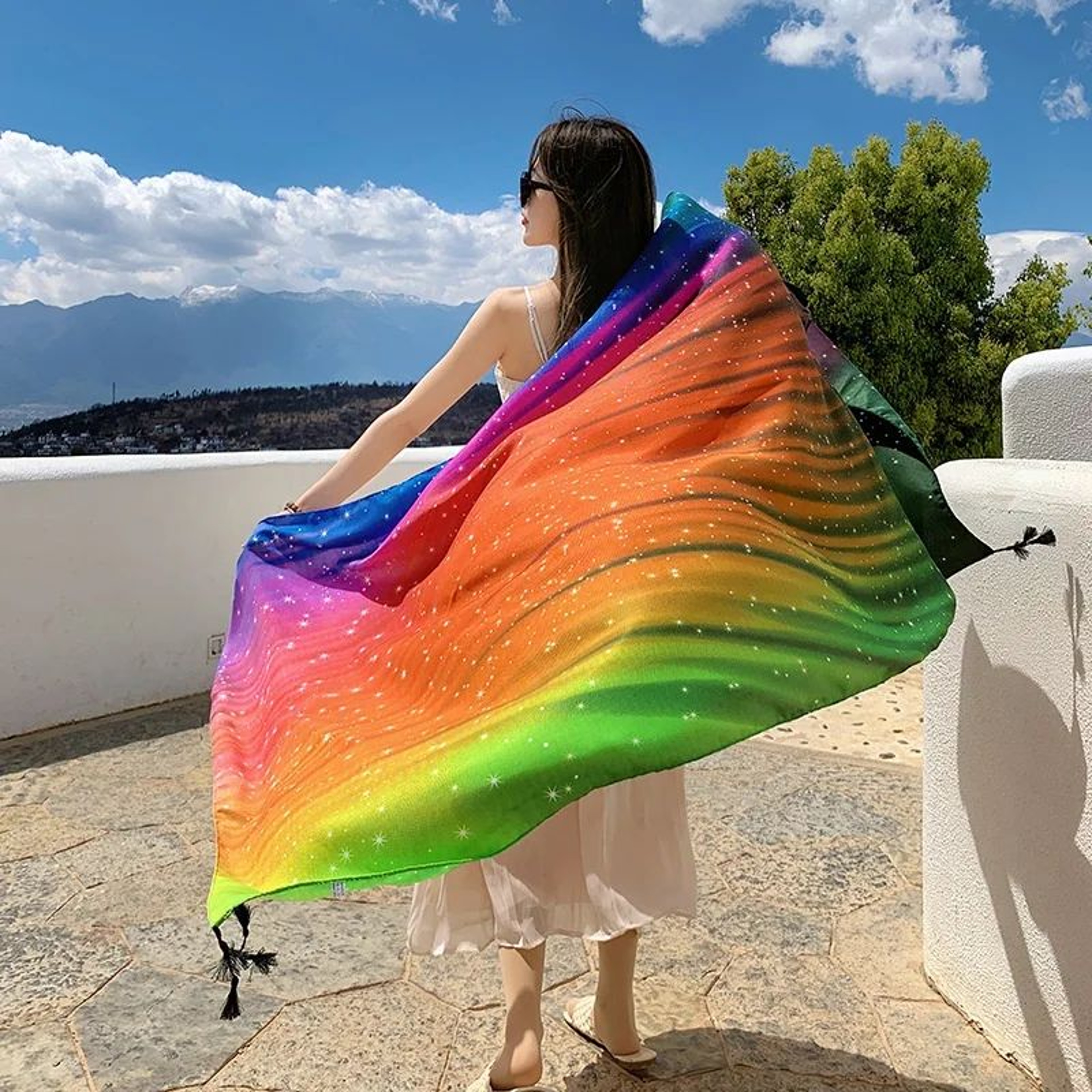 Large Beach Sarong Shawl Wrap Scarf 0