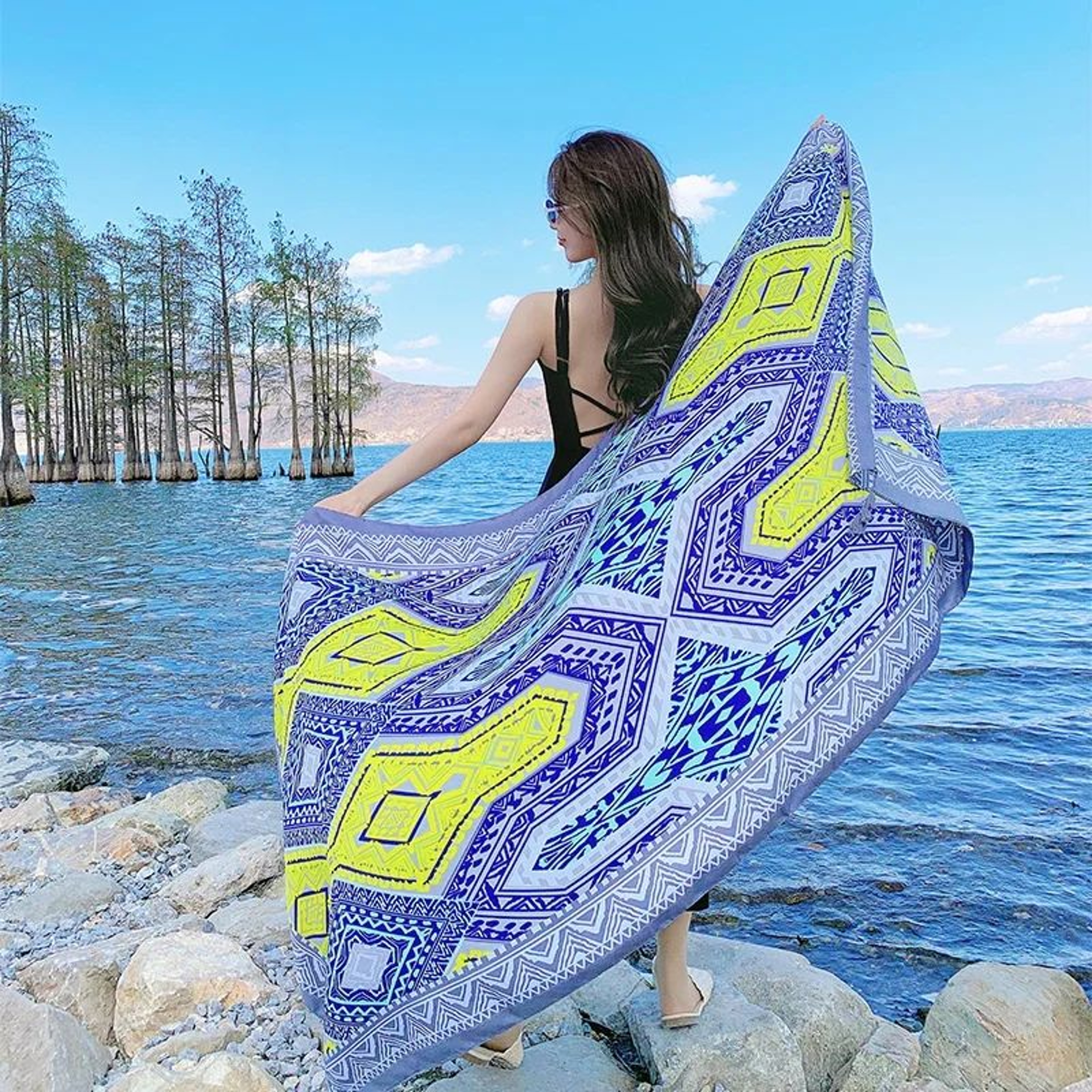 Large Beach Sarong Shawl Wrap Scarf 20