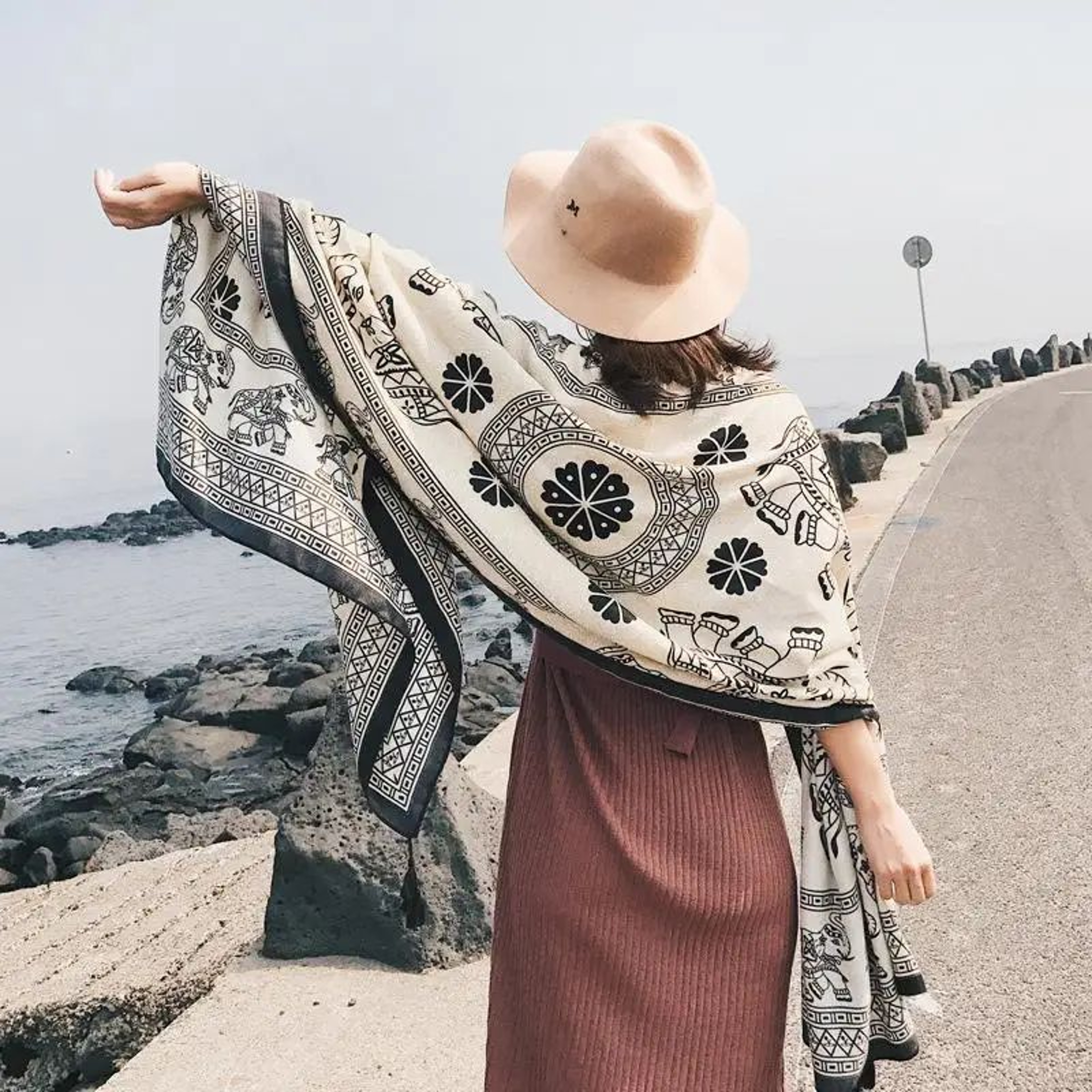 Twill Cotton Large Beach Pareo Wrap 6