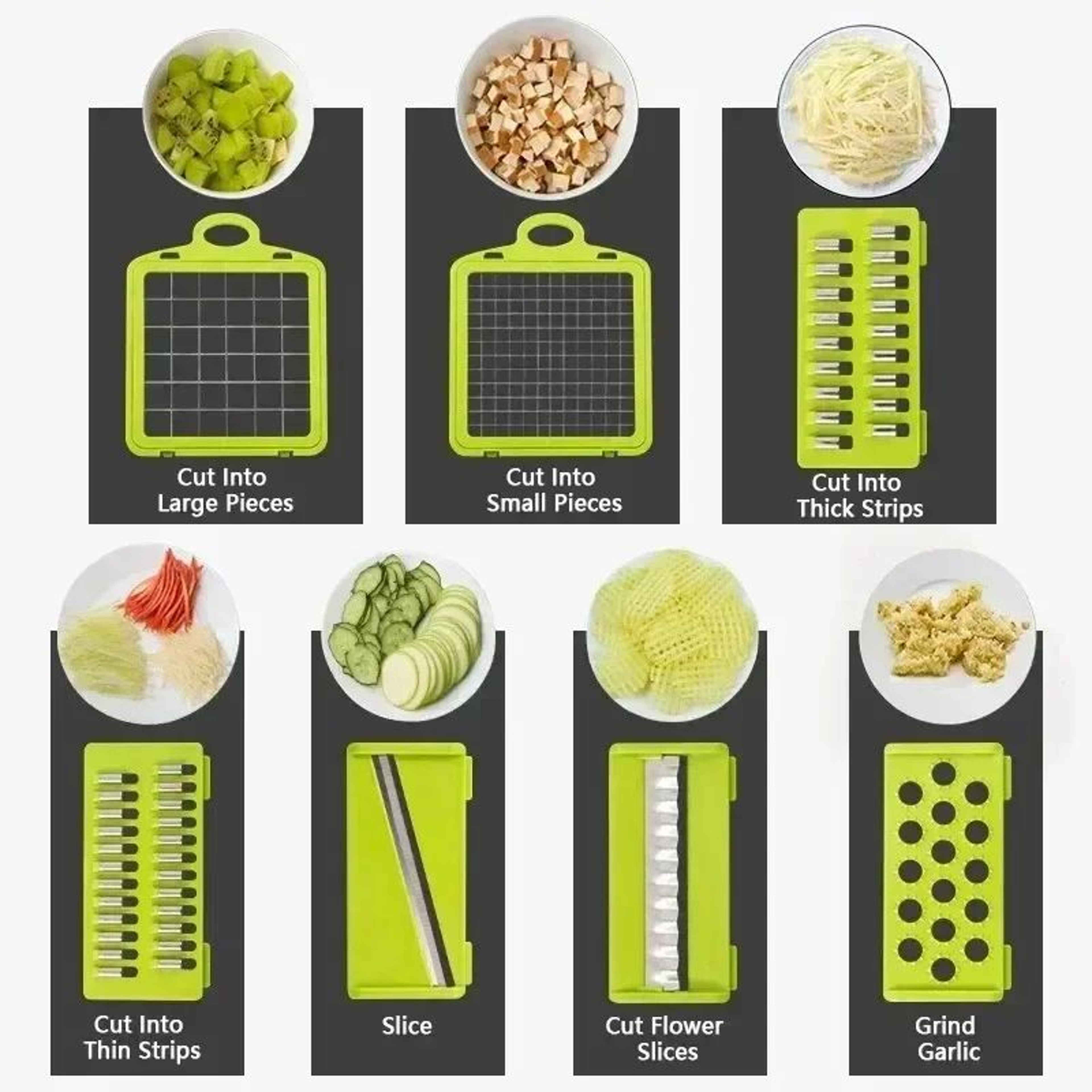 Multifunctional 14 16 Piece Vegetable Slicer Set 3