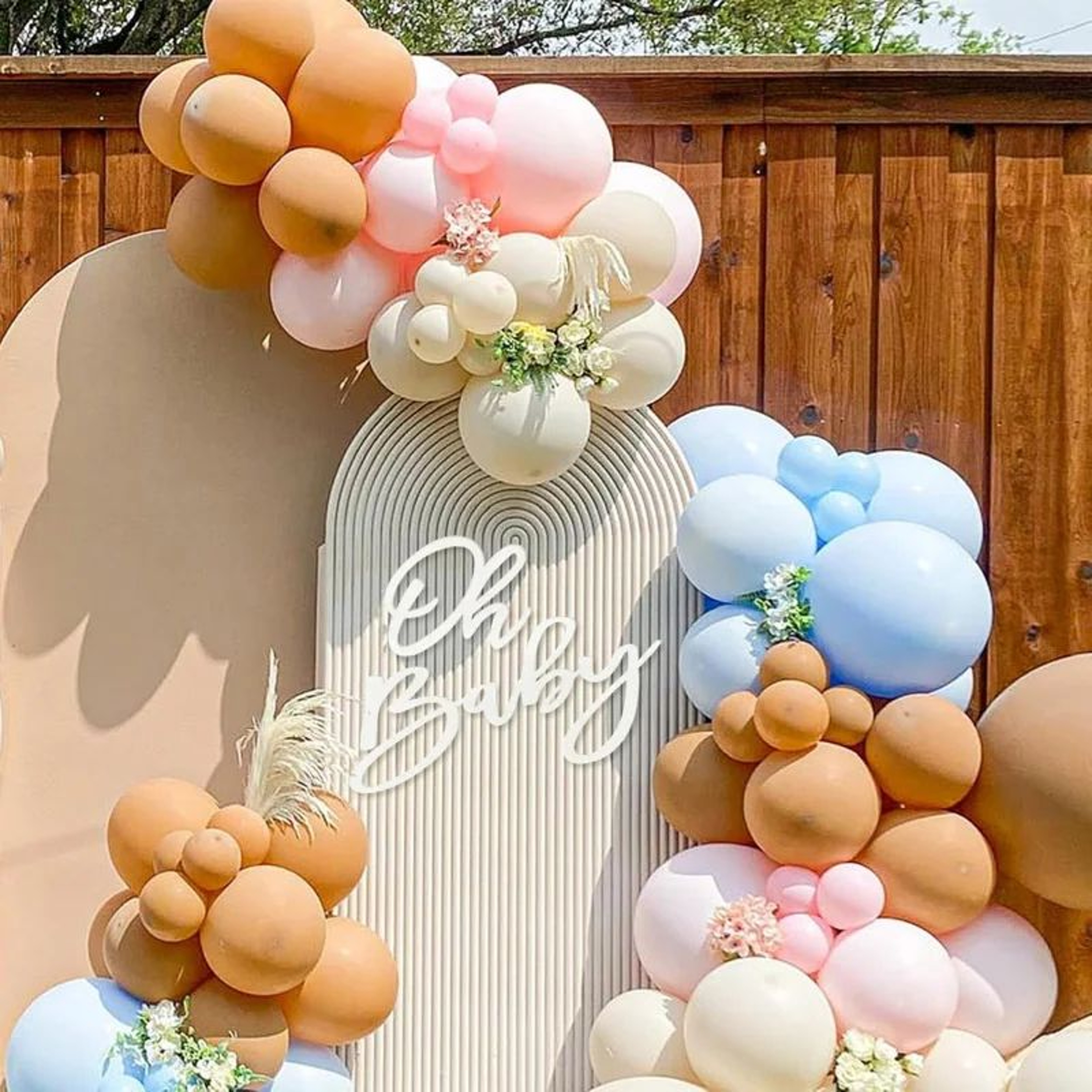 Felt Oh Baby Party Banner Sign 2