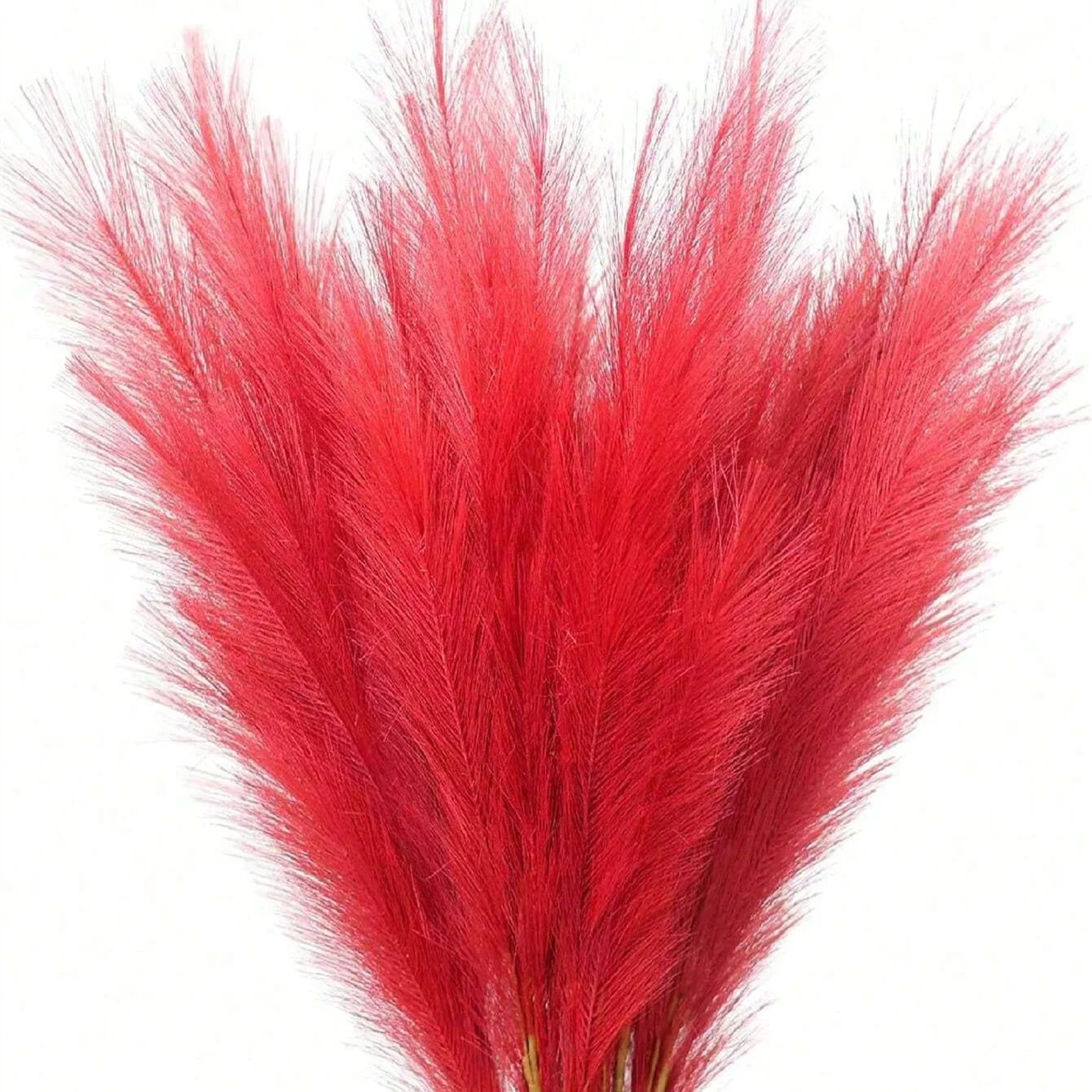 Tall Orange Artificial Pampas Grass Decoration 6