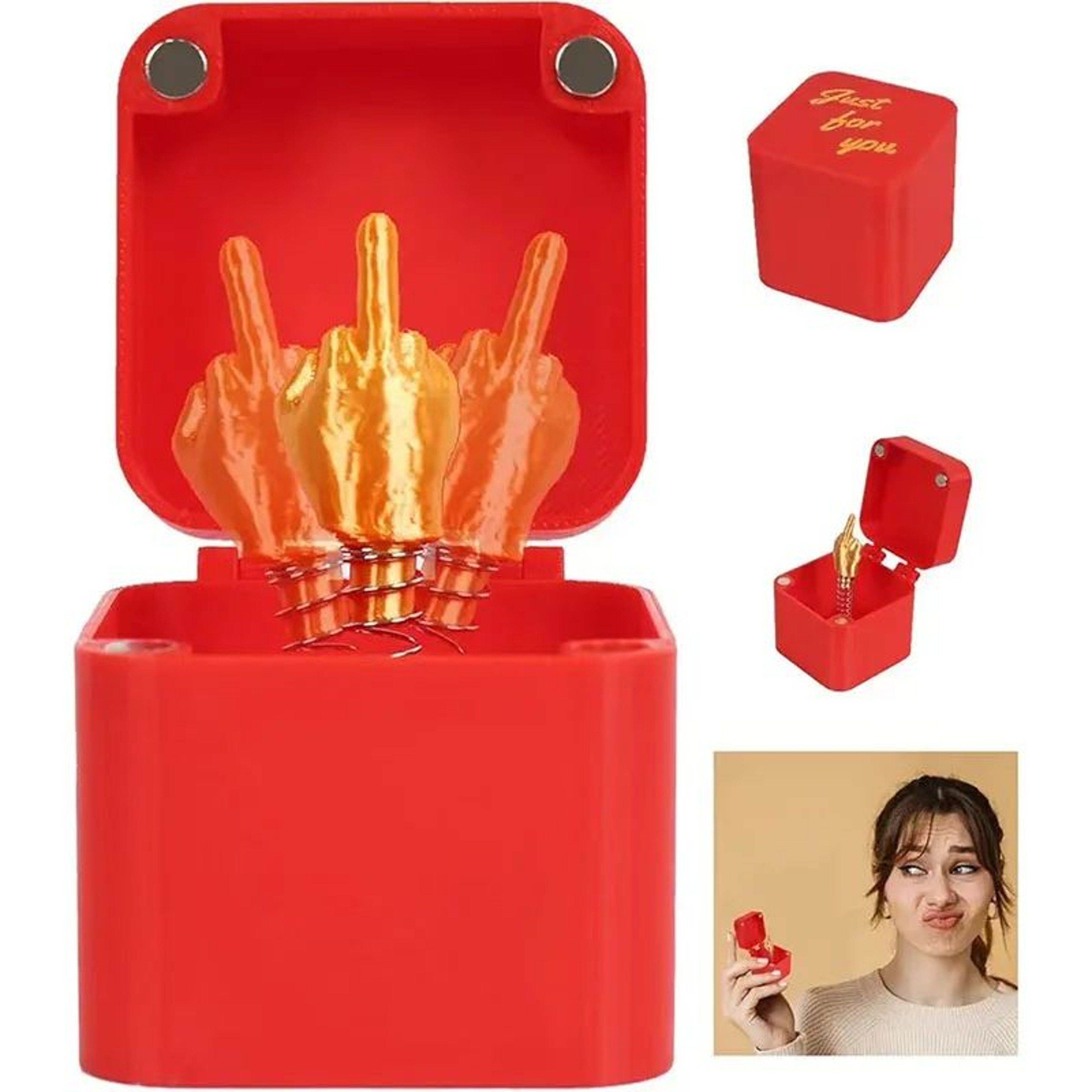Funny Middle Finger In A Box Prank Gift 8
