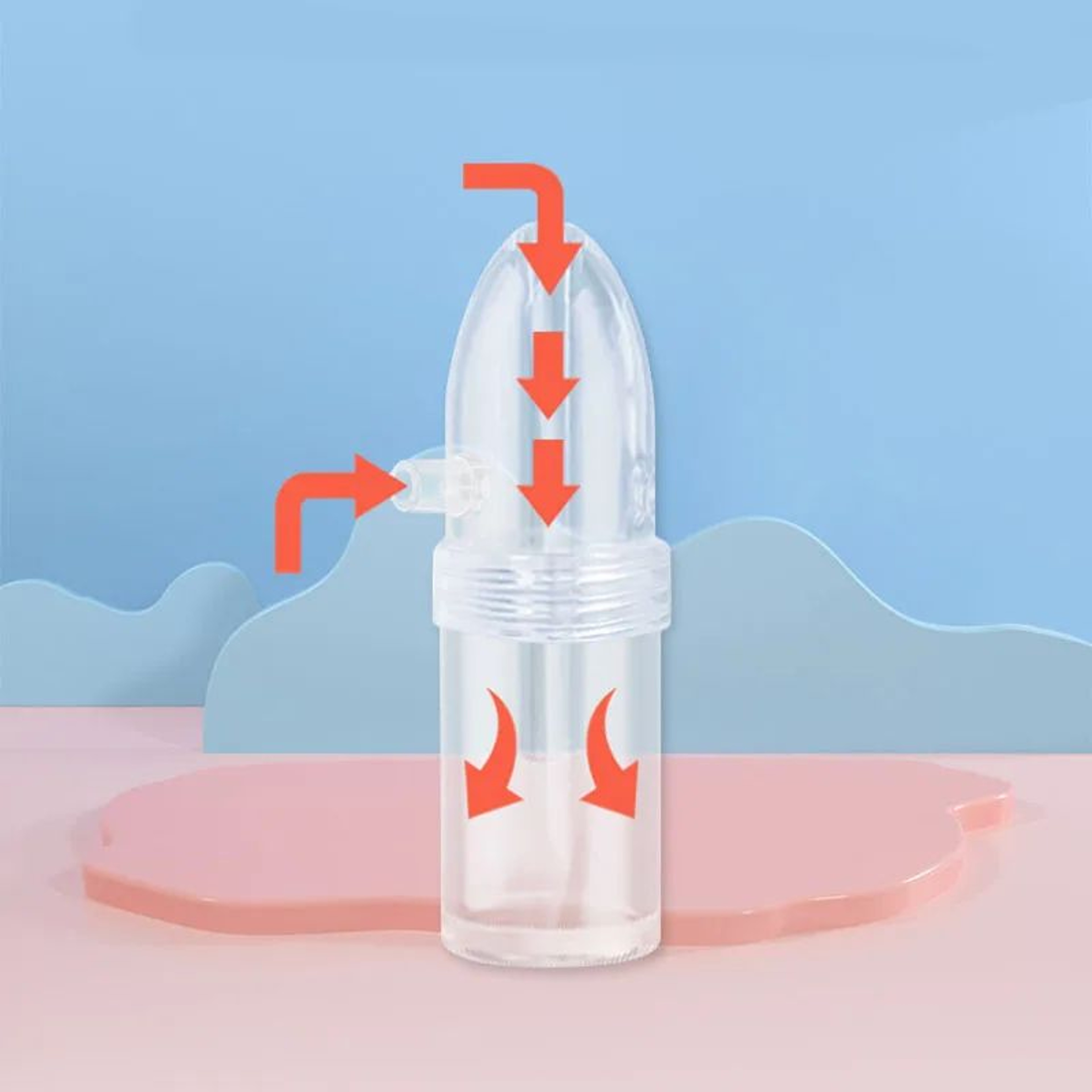 Manual Baby Nasal Aspirator With Hand Pump And NonInvasive Suction 3