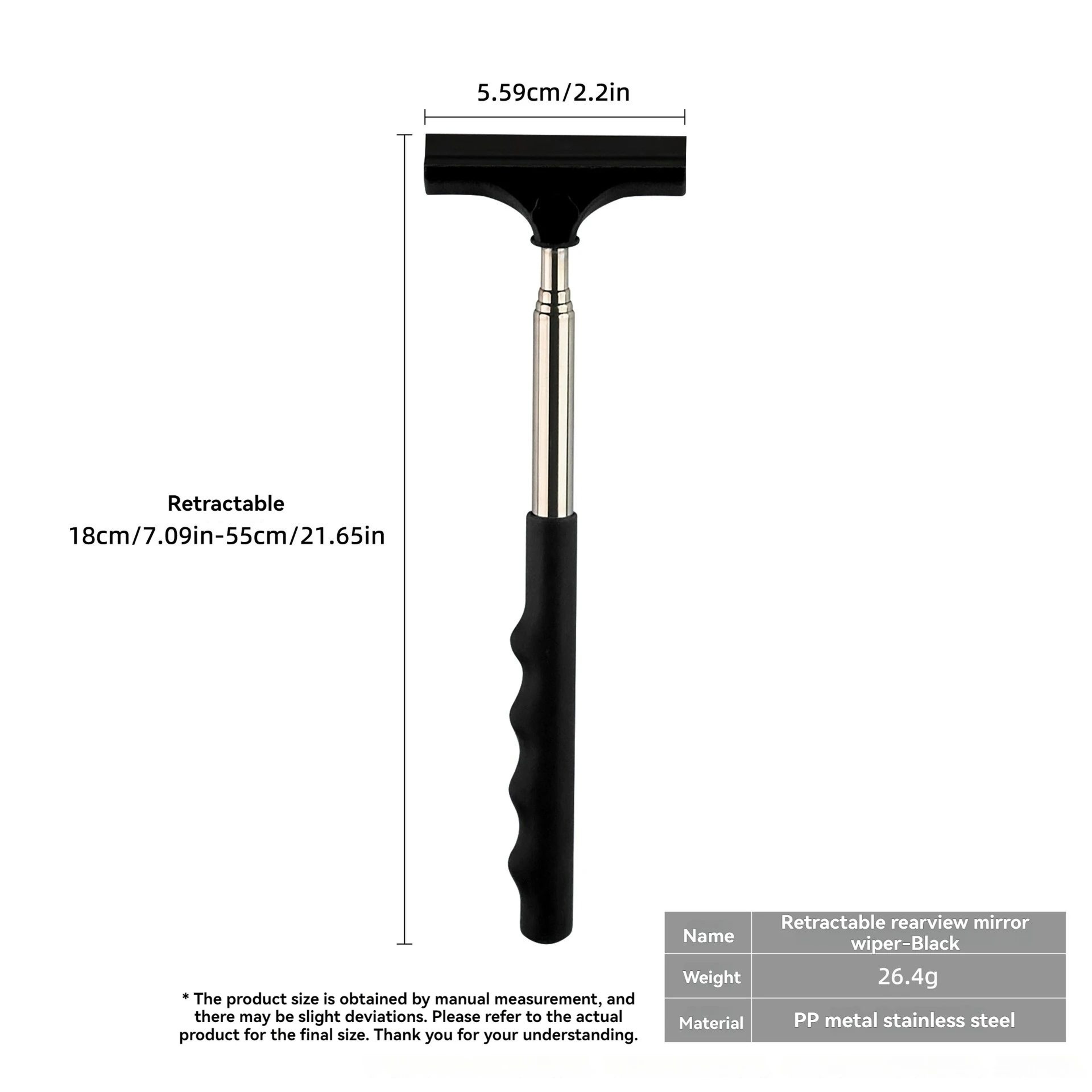 Portable Retractable Car Mirror And Windshield Wiper Cleaner Tool 7