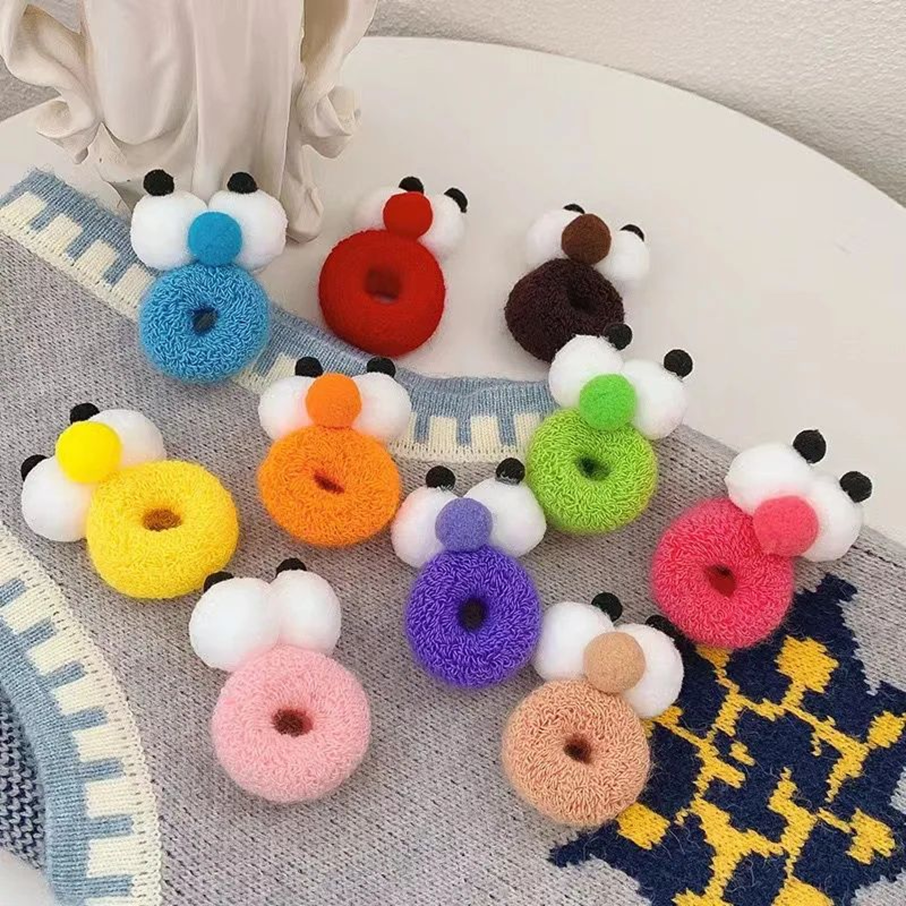 Funny Big Eyes High Elasticity Autumn Winter Girls Hair Band 2