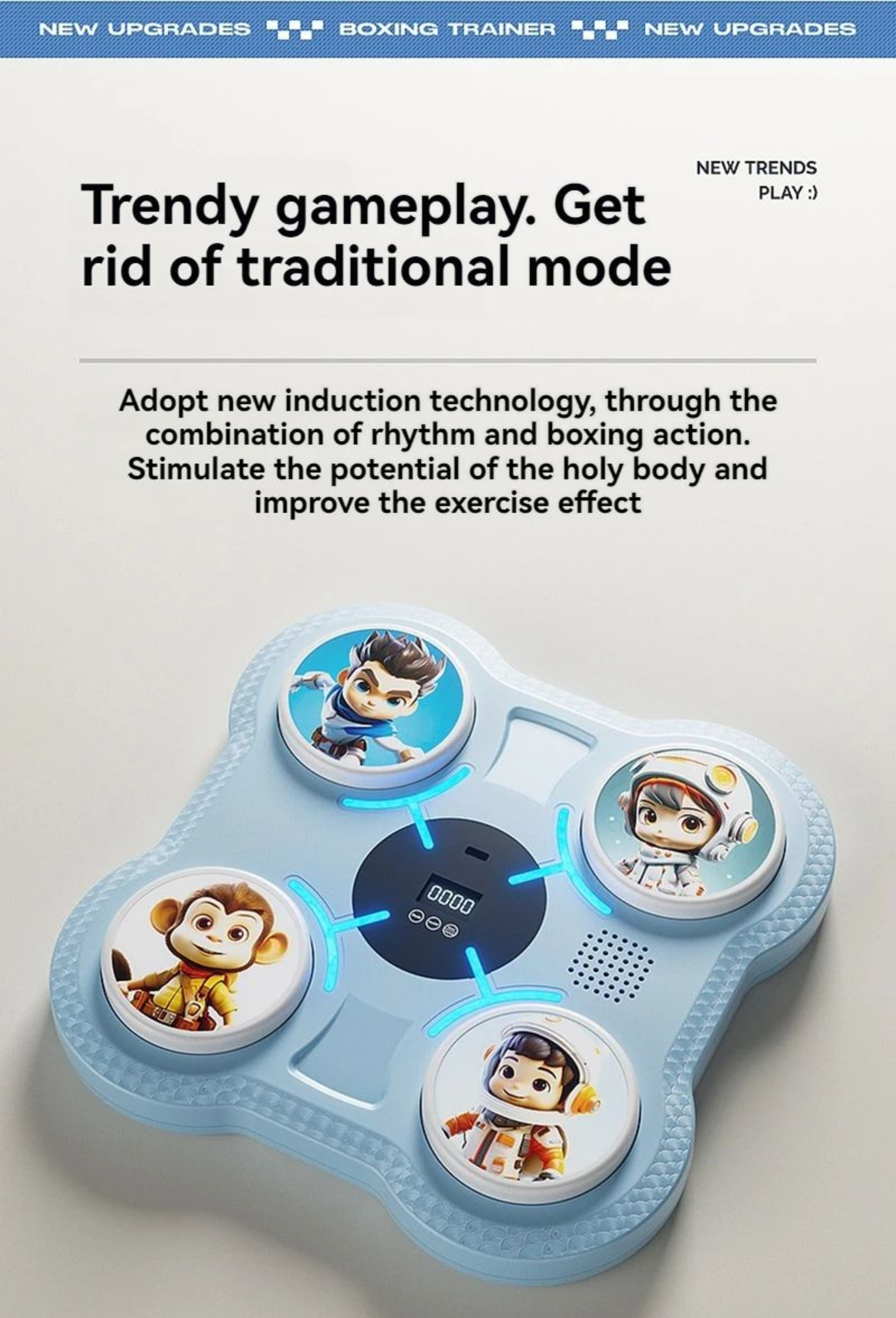 Music Interactive Boxing Target Training Machine 8