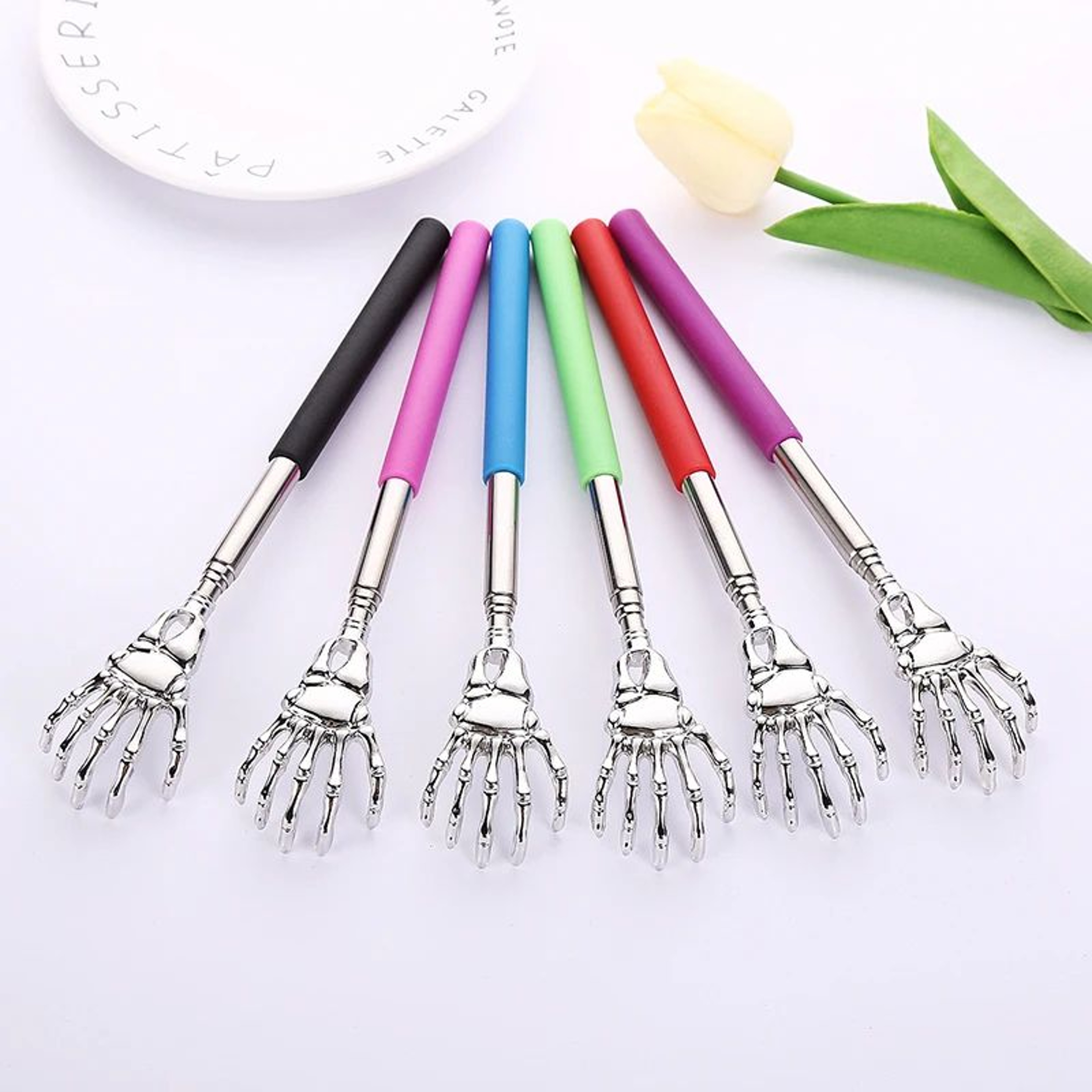 Portable Stainless Steel Extendable Itchy Scratcher For Back And Body 0