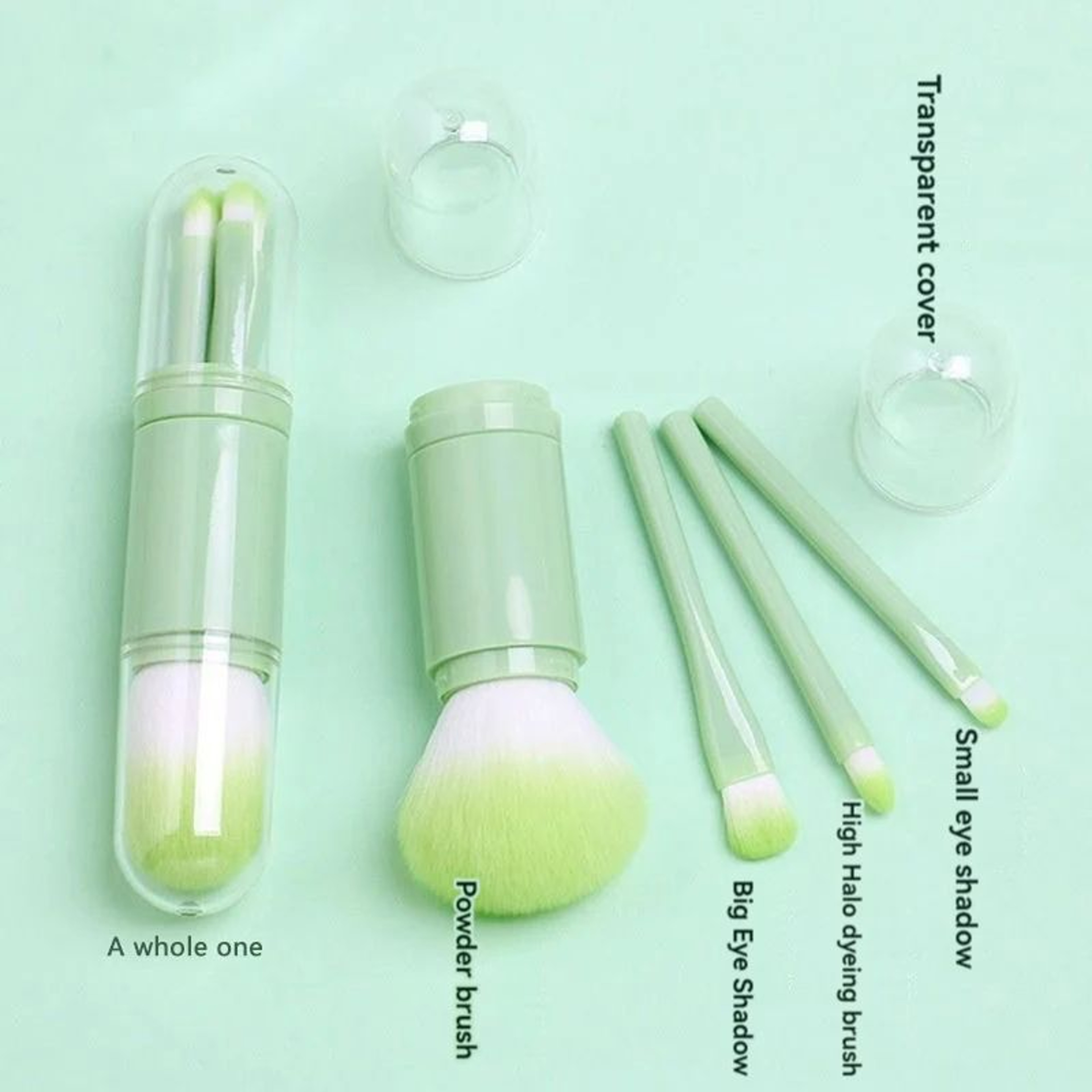 Portable 4in1 Telescopic Makeup Brush Travel Set 3