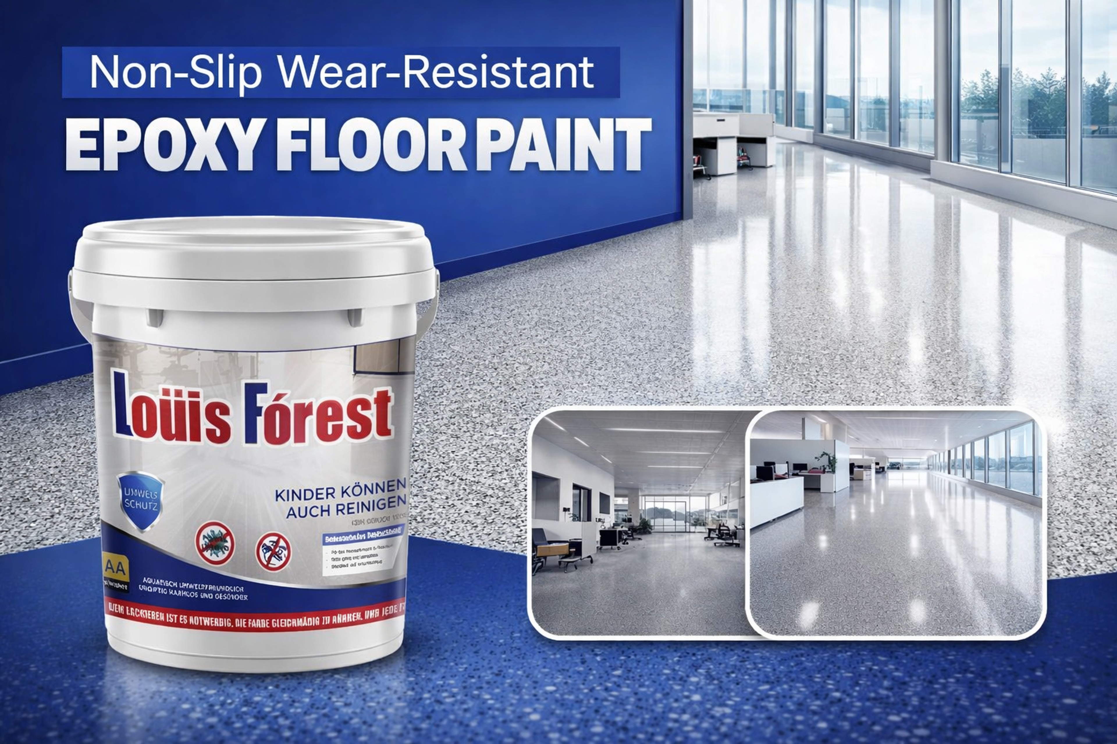 Luxury Marble Finish Epoxy Floor Coating Kit for Durable Glossy Home & Garage Floors – view 21
