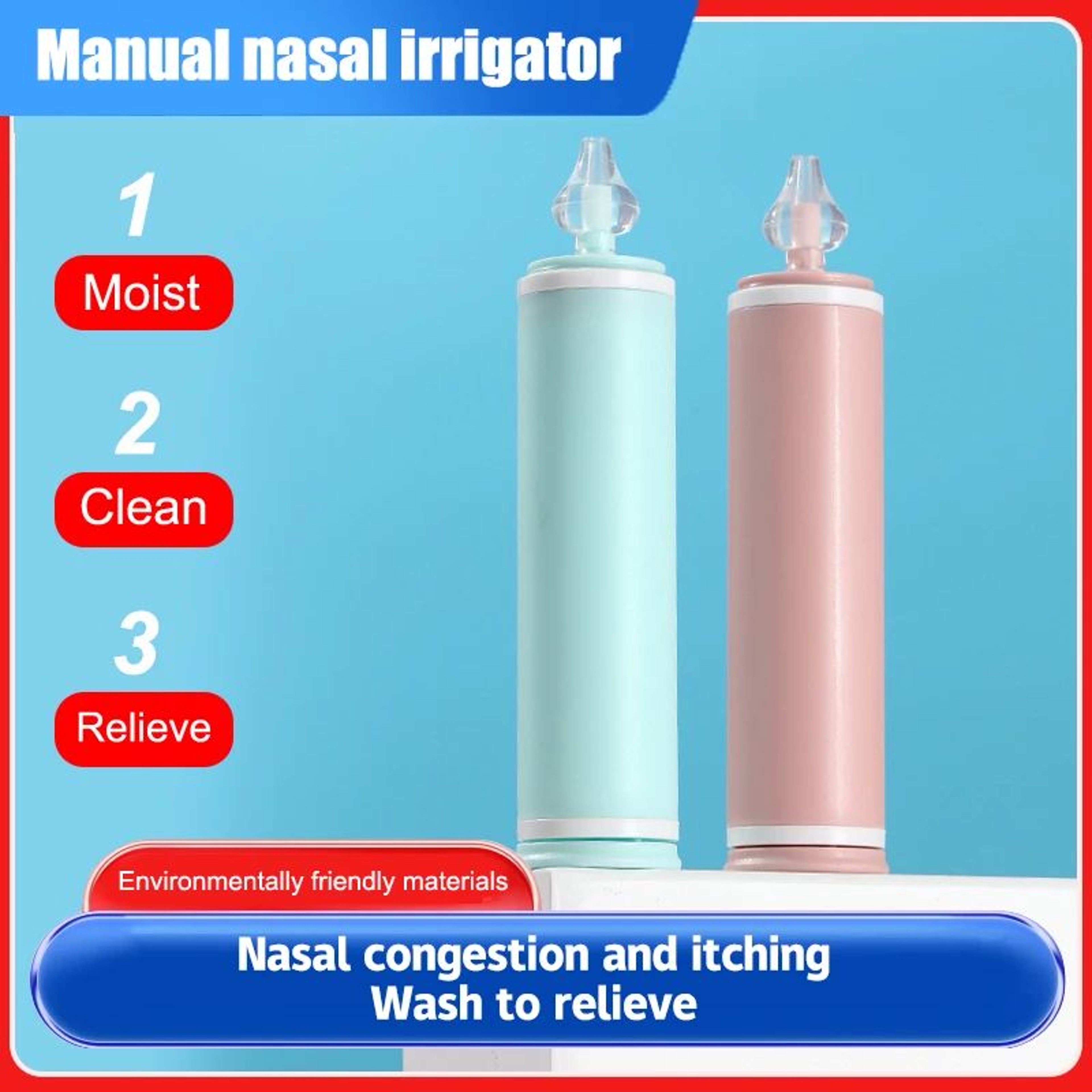 60ml Portable Nasal Wash Irrigation Bottle 3