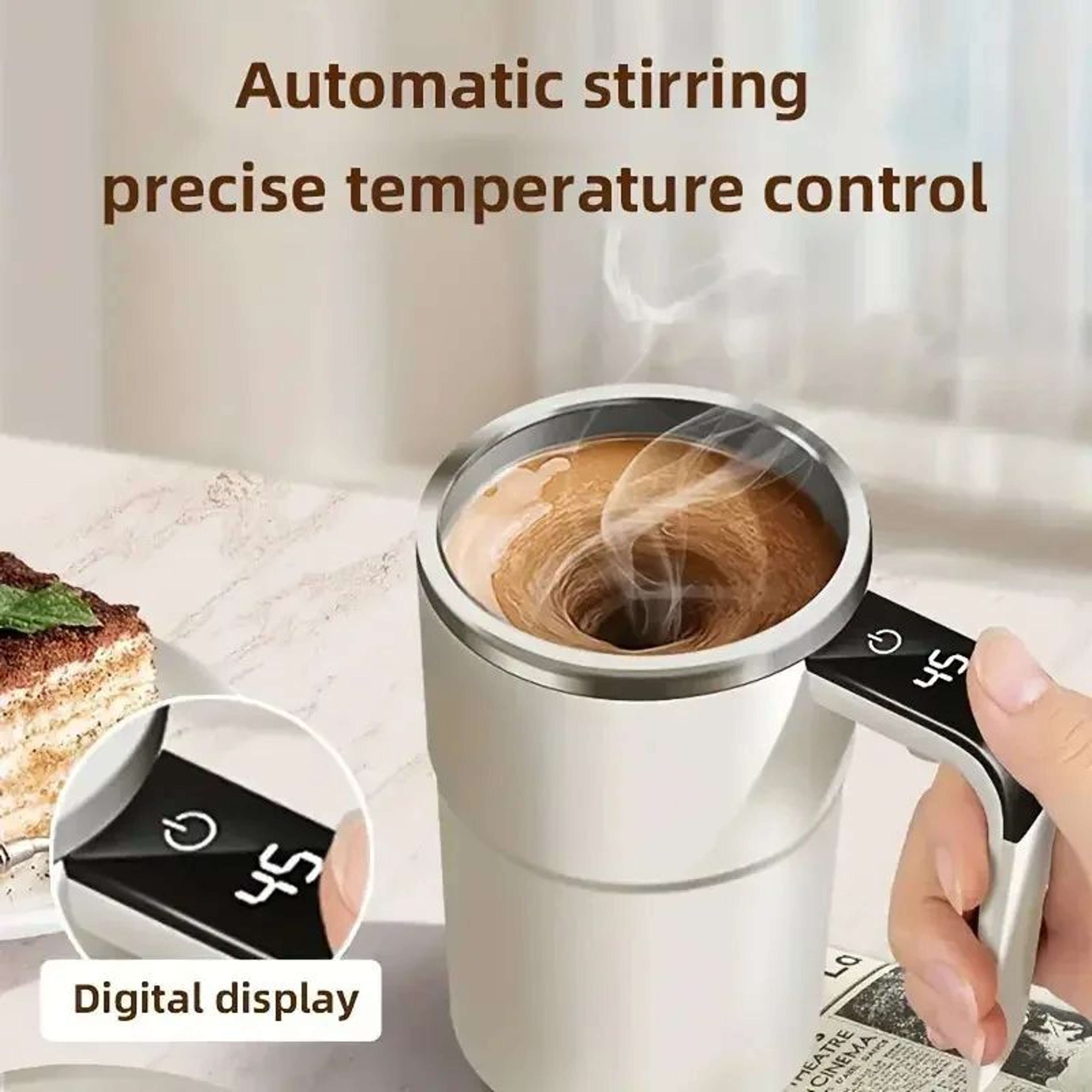 380ML Electric Self Mixing Coffee Mug 0