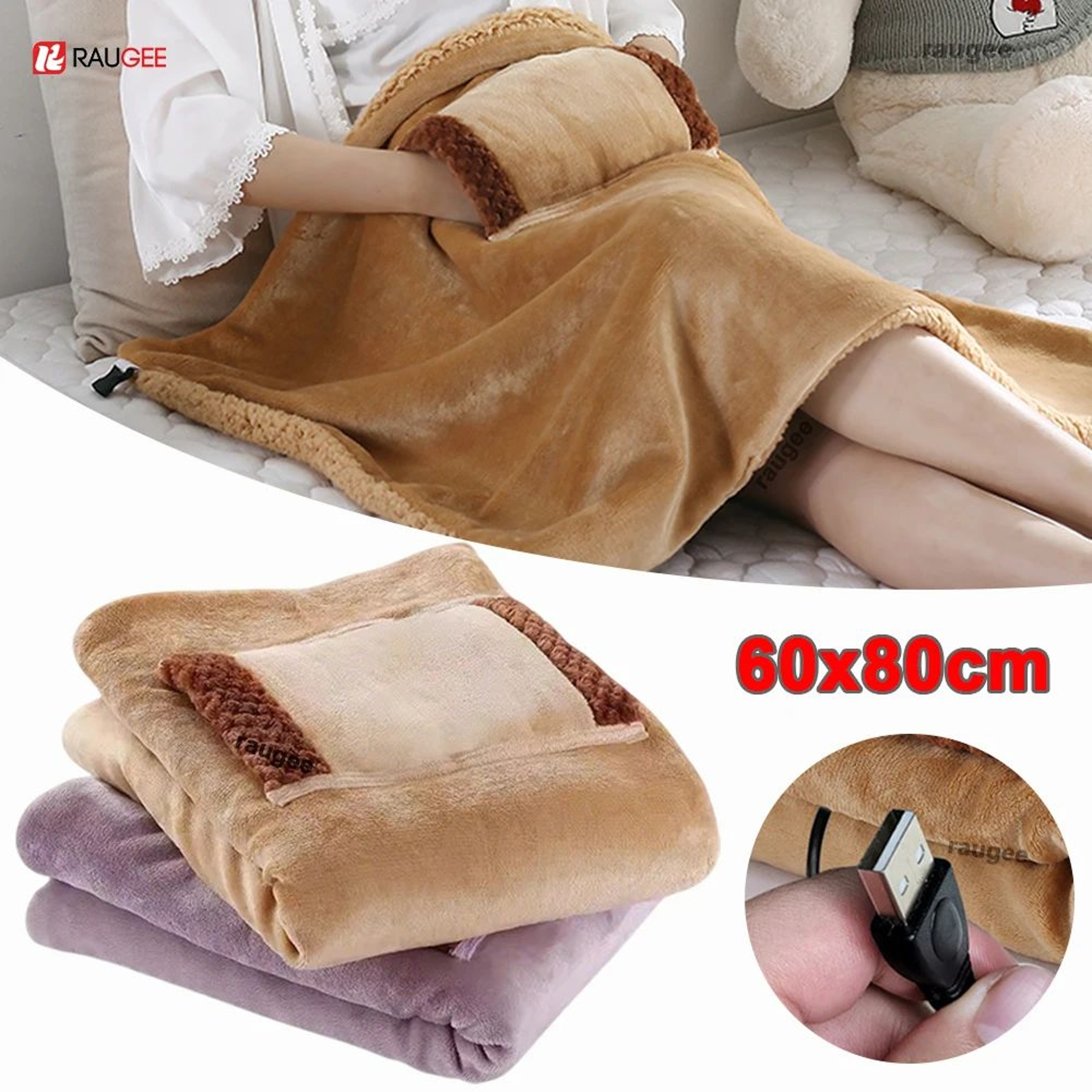 USB Rechargeable Warming Blanket Hand Warmer 0