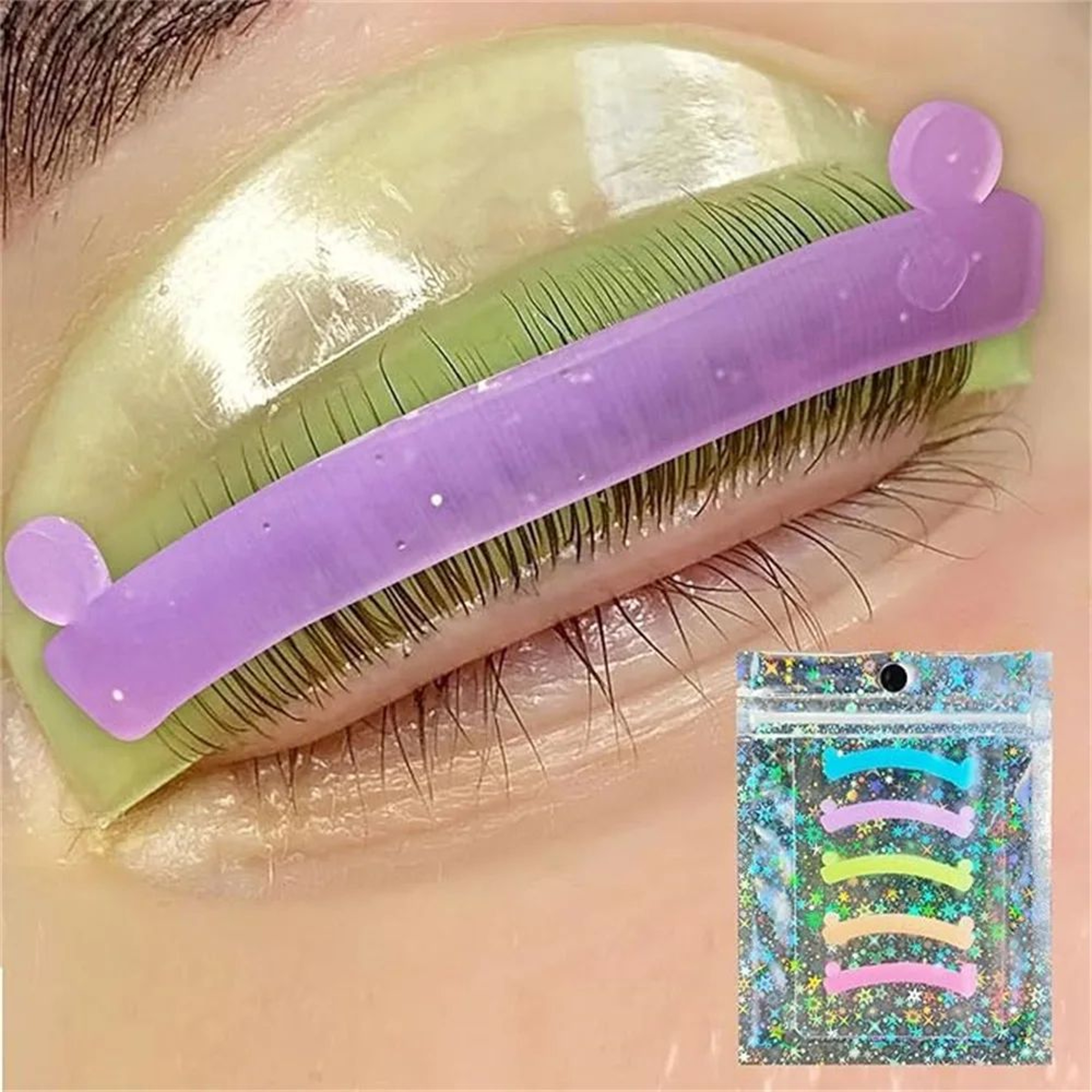 Libeauty Silicone Eyelash Lift Rods Ribbon Set 0
