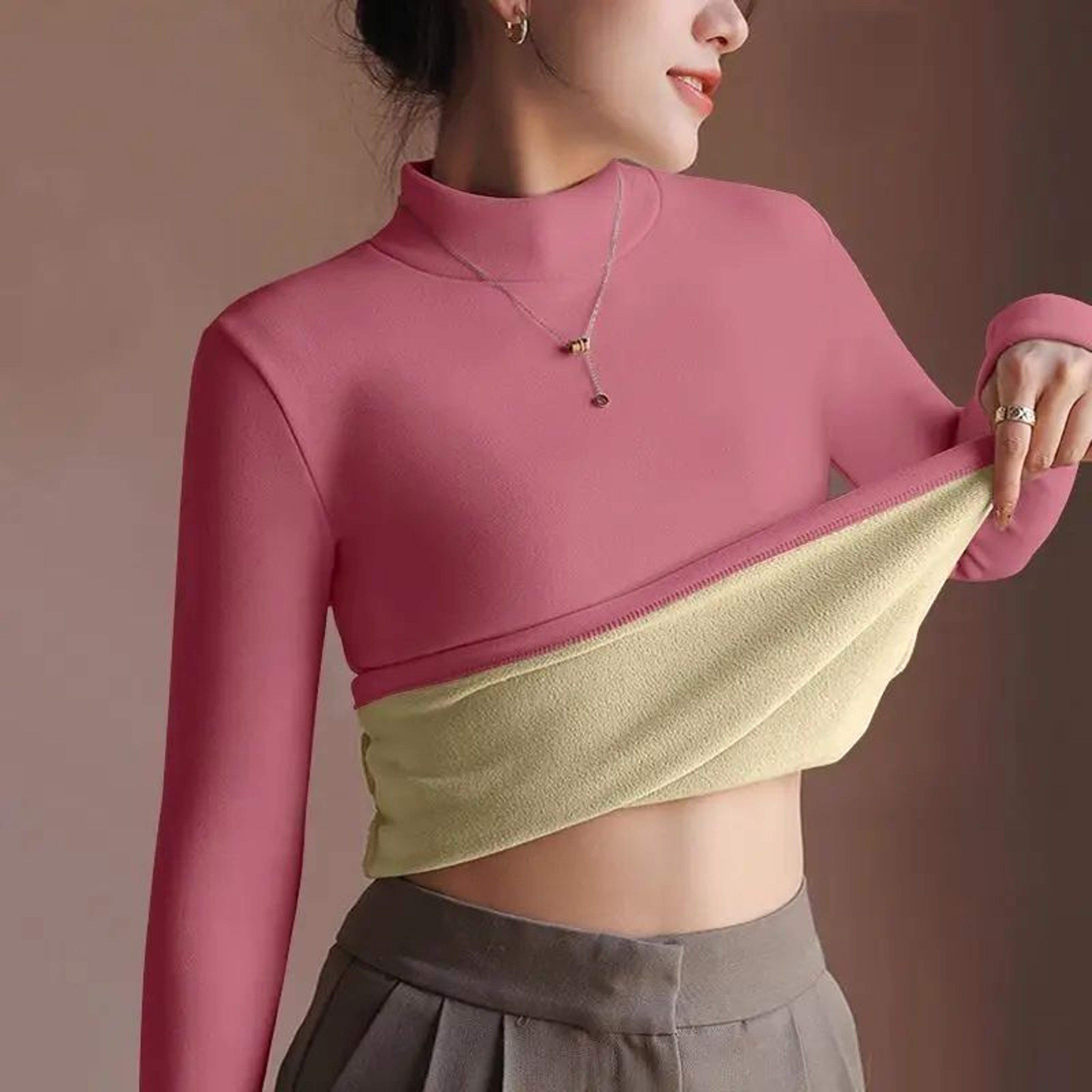 Women Autumn Winter Retro Thermal Sweater 9