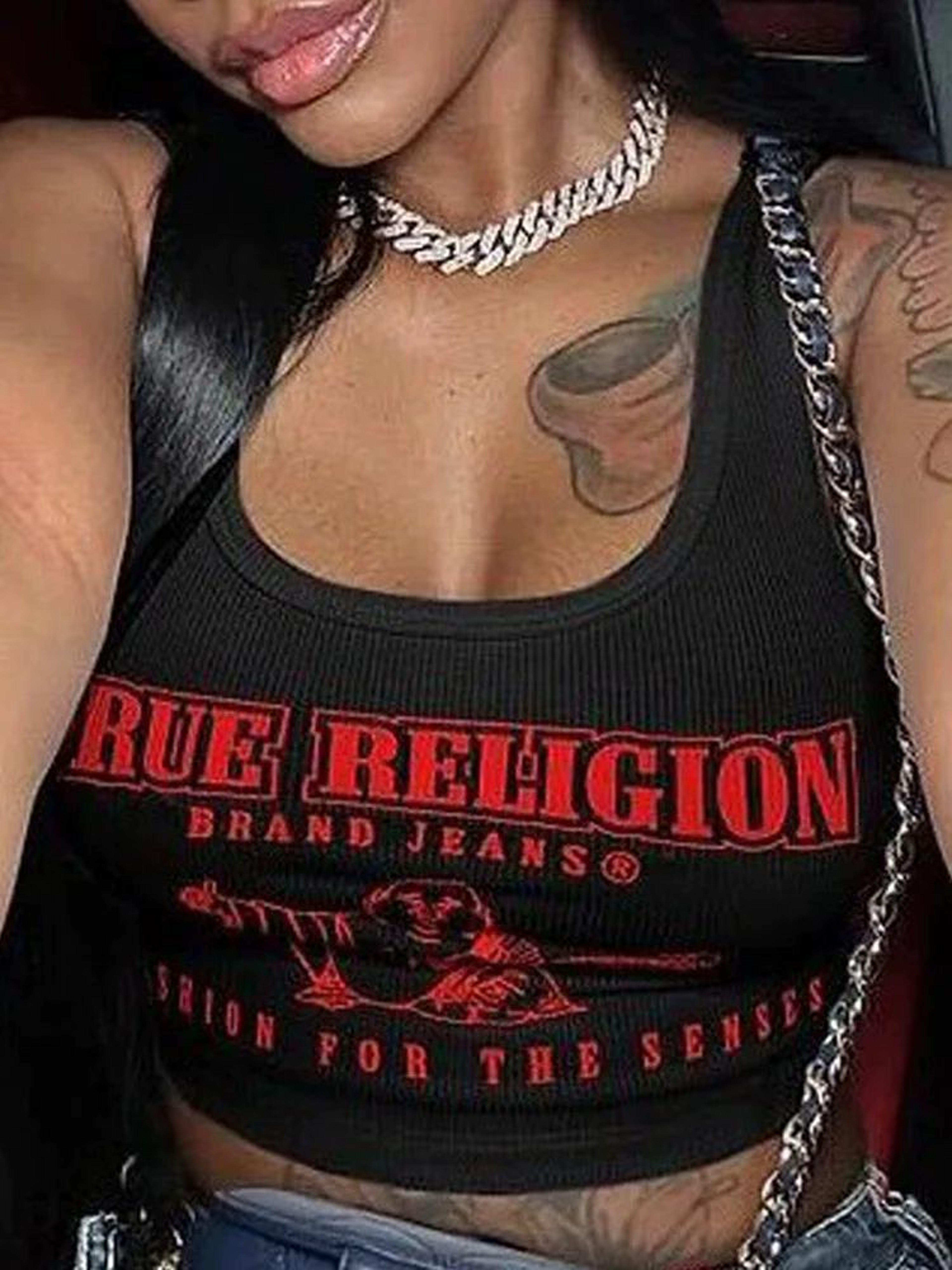 Y2K Graphic Cropped Tank Top 0