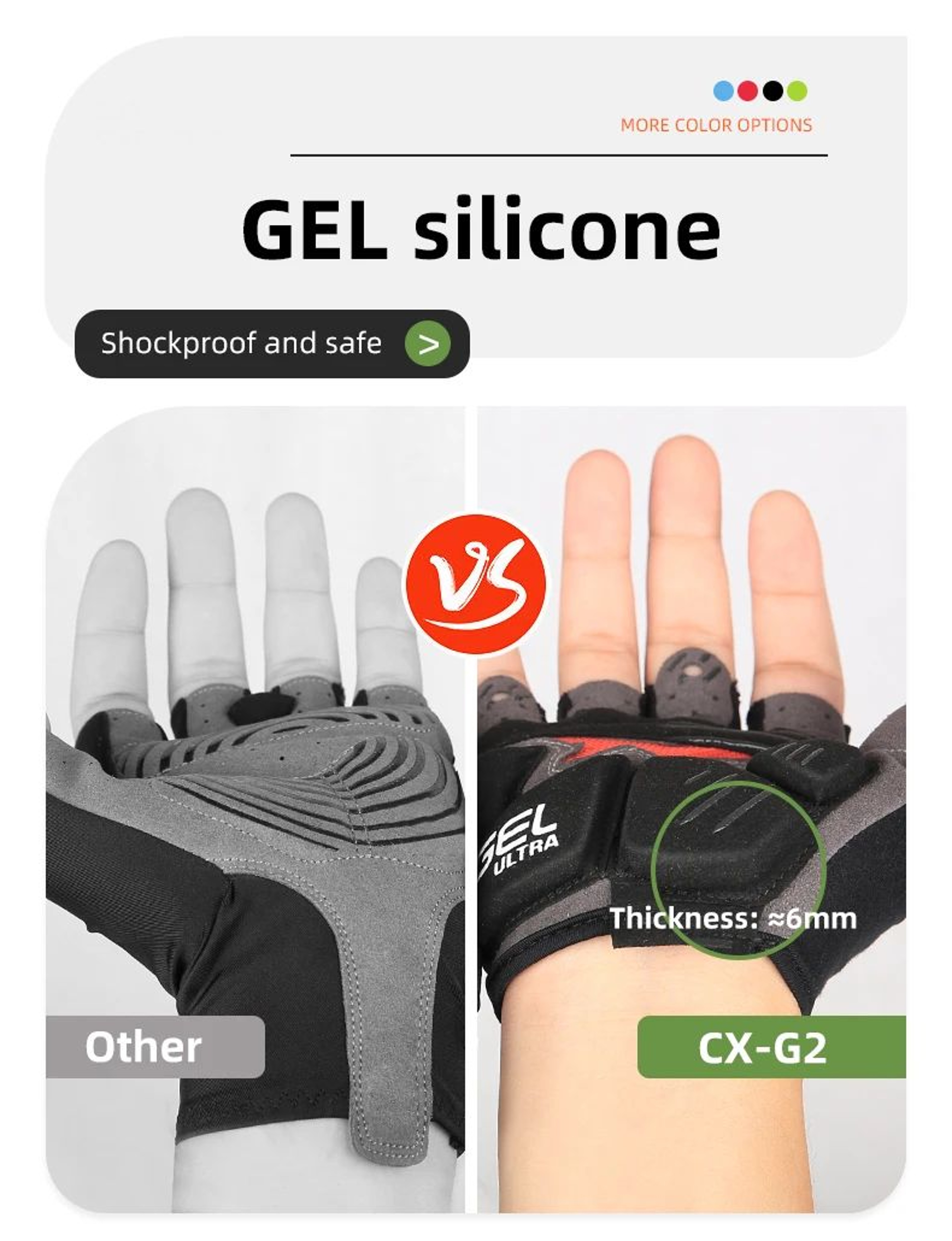 HalfFinger Gel Cycling Gloves For Men And Women 12