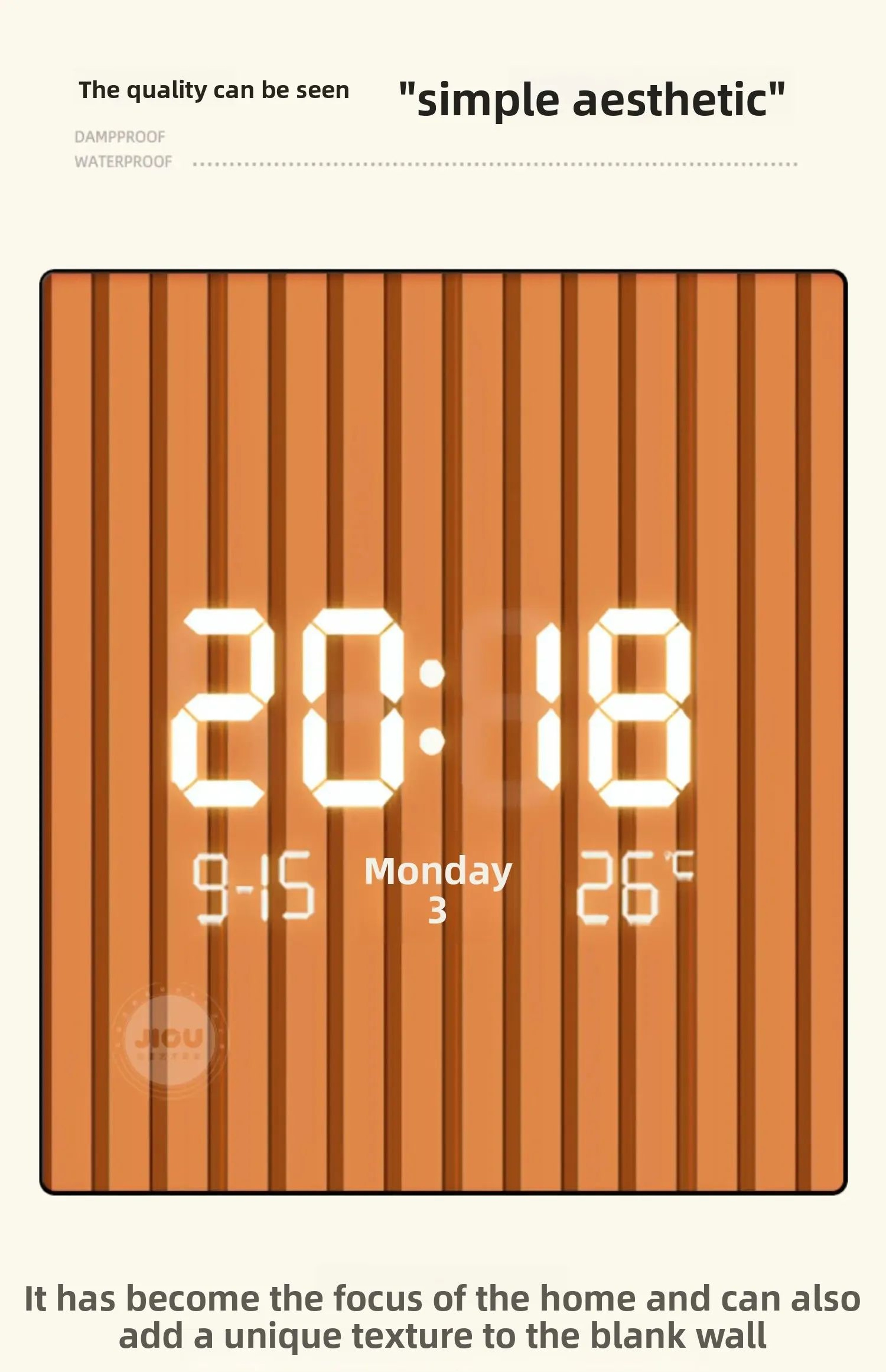 Modern DualSided Corner Wall Clock 10