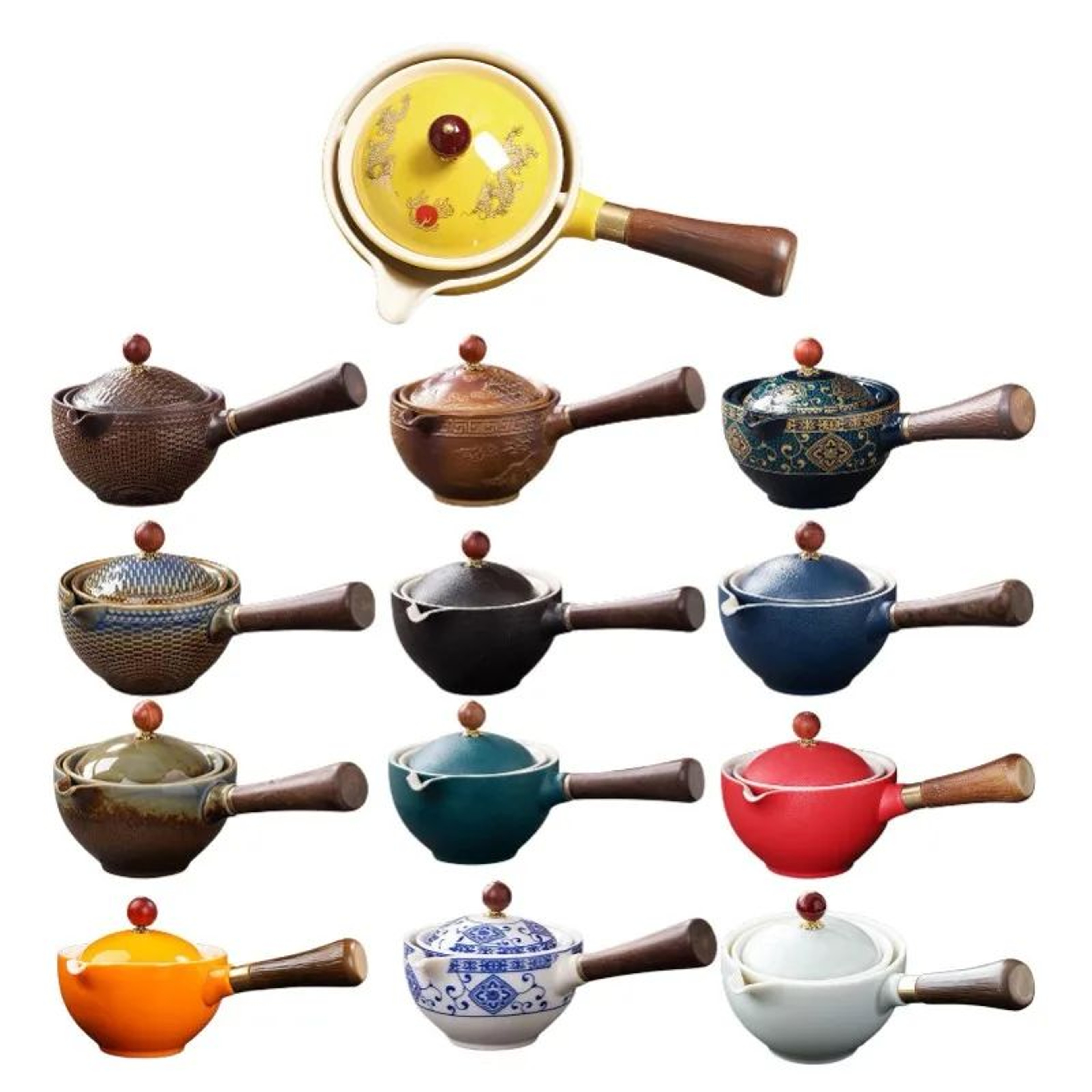 Automatic Rotating Ceramic Teapot Kungfu Tea Maker 7