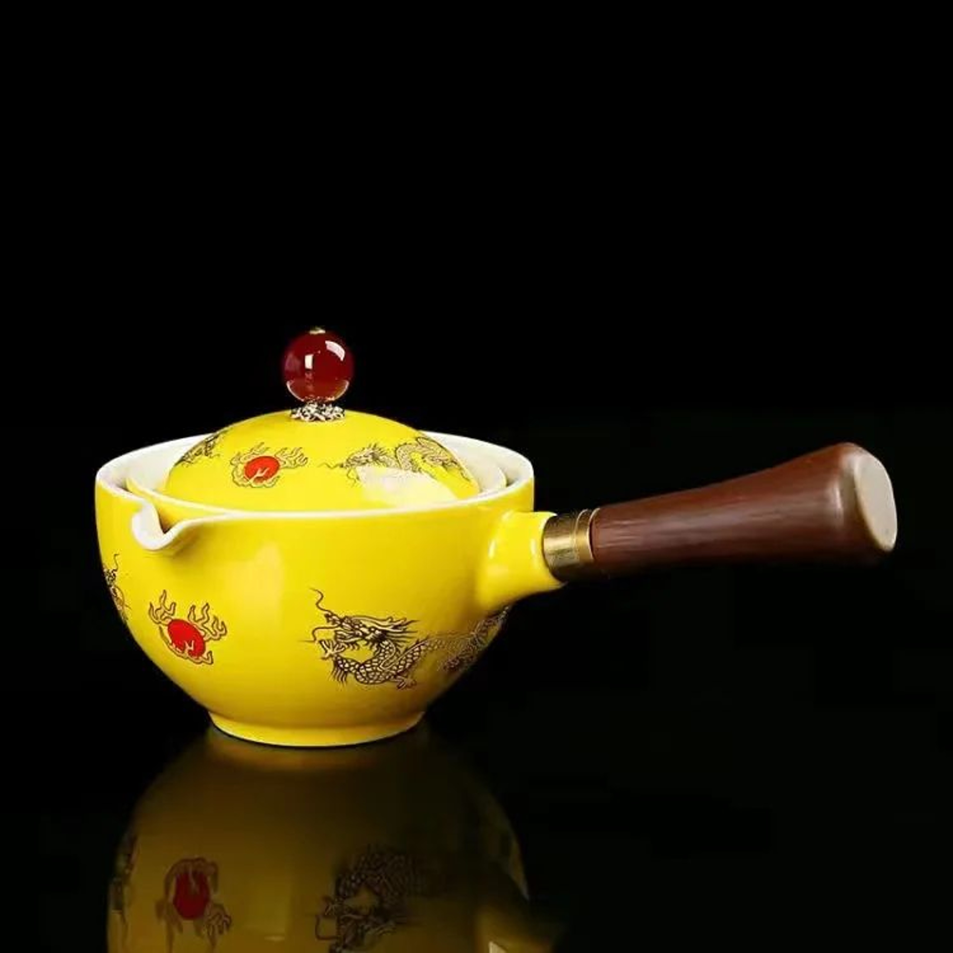 Automatic Rotating Ceramic Teapot Kungfu Tea Maker 17