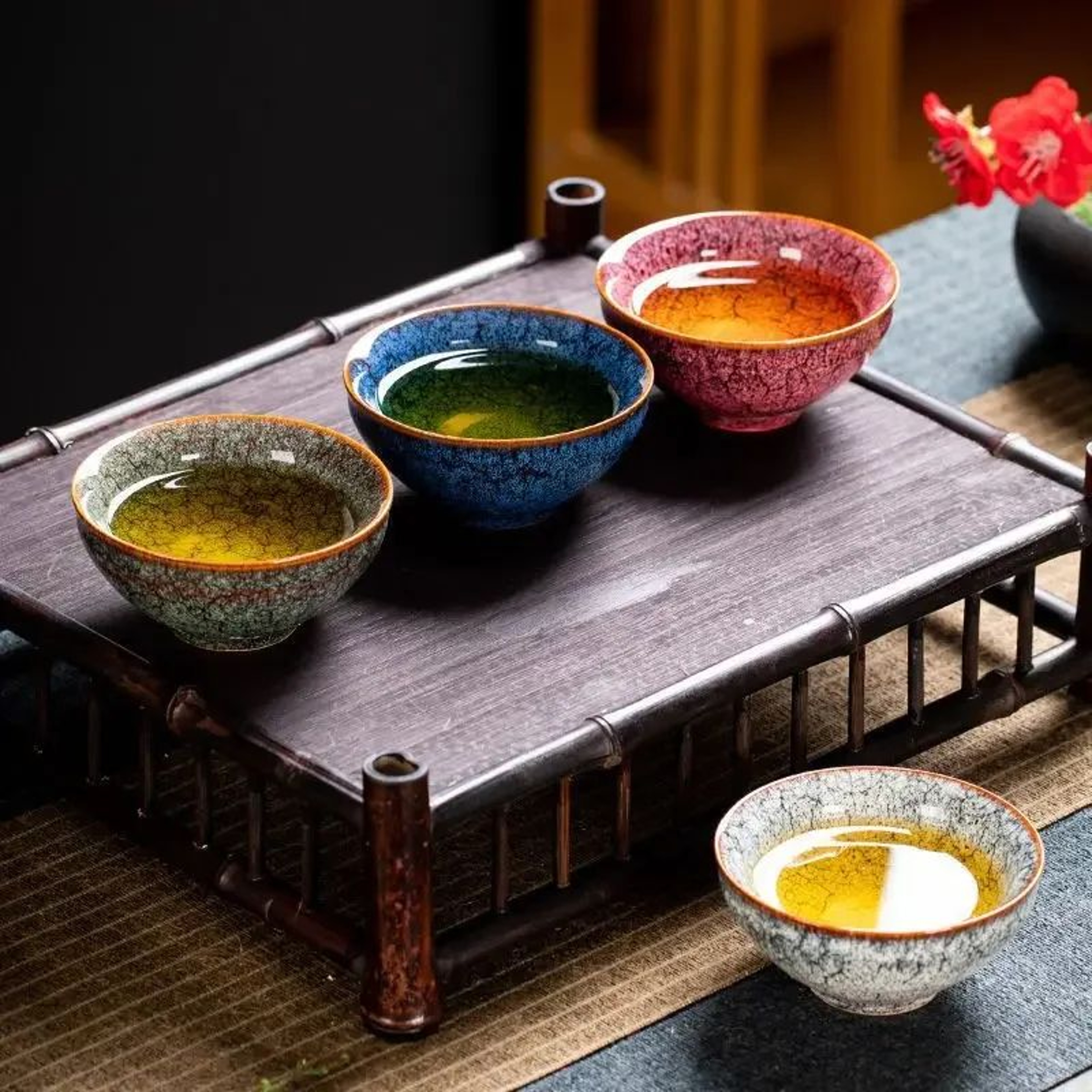 Four Seasons Kiln Glazed Ceramic Kung Fu Tea Cup 3