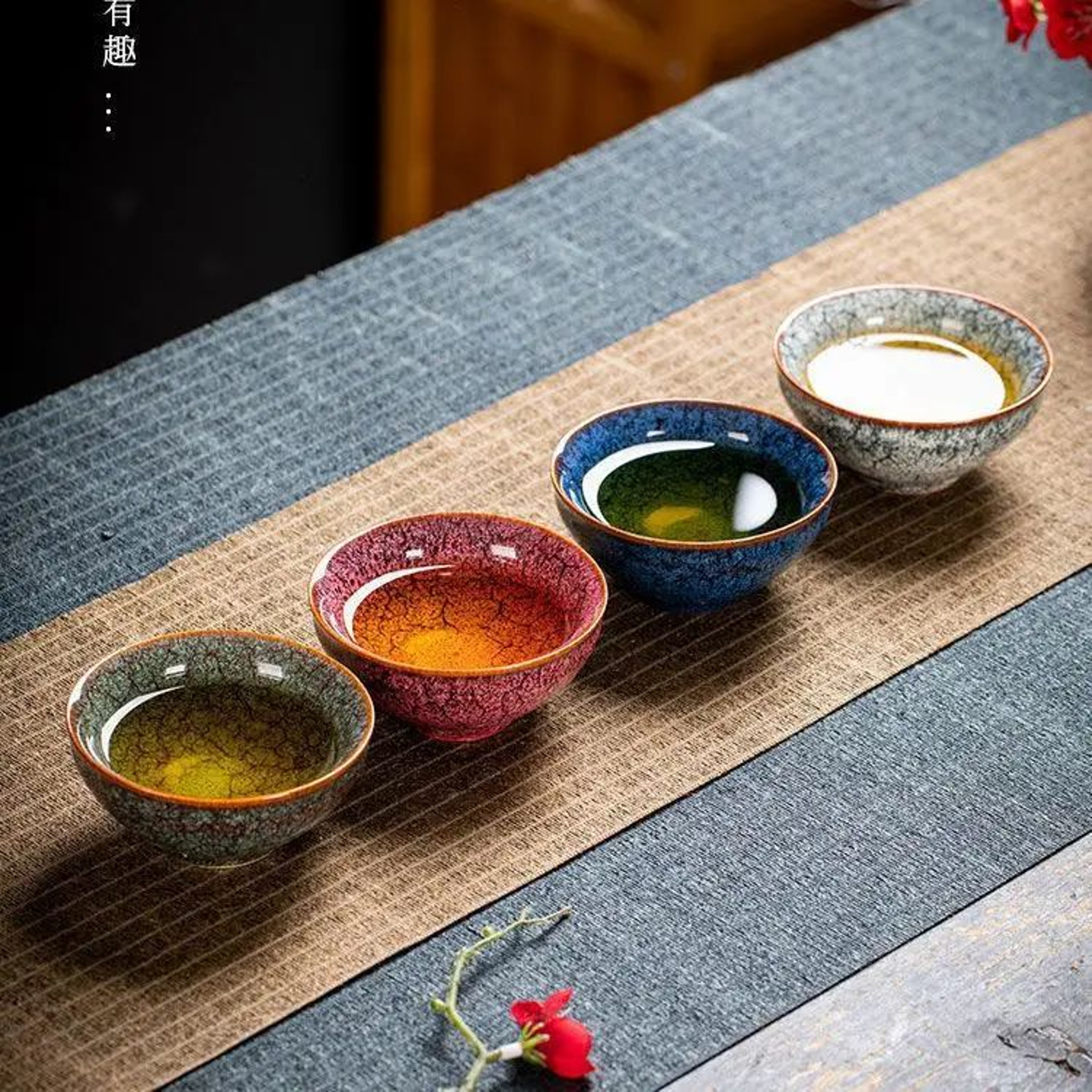 Four Seasons Kiln Glazed Ceramic Kung Fu Tea Cup 15