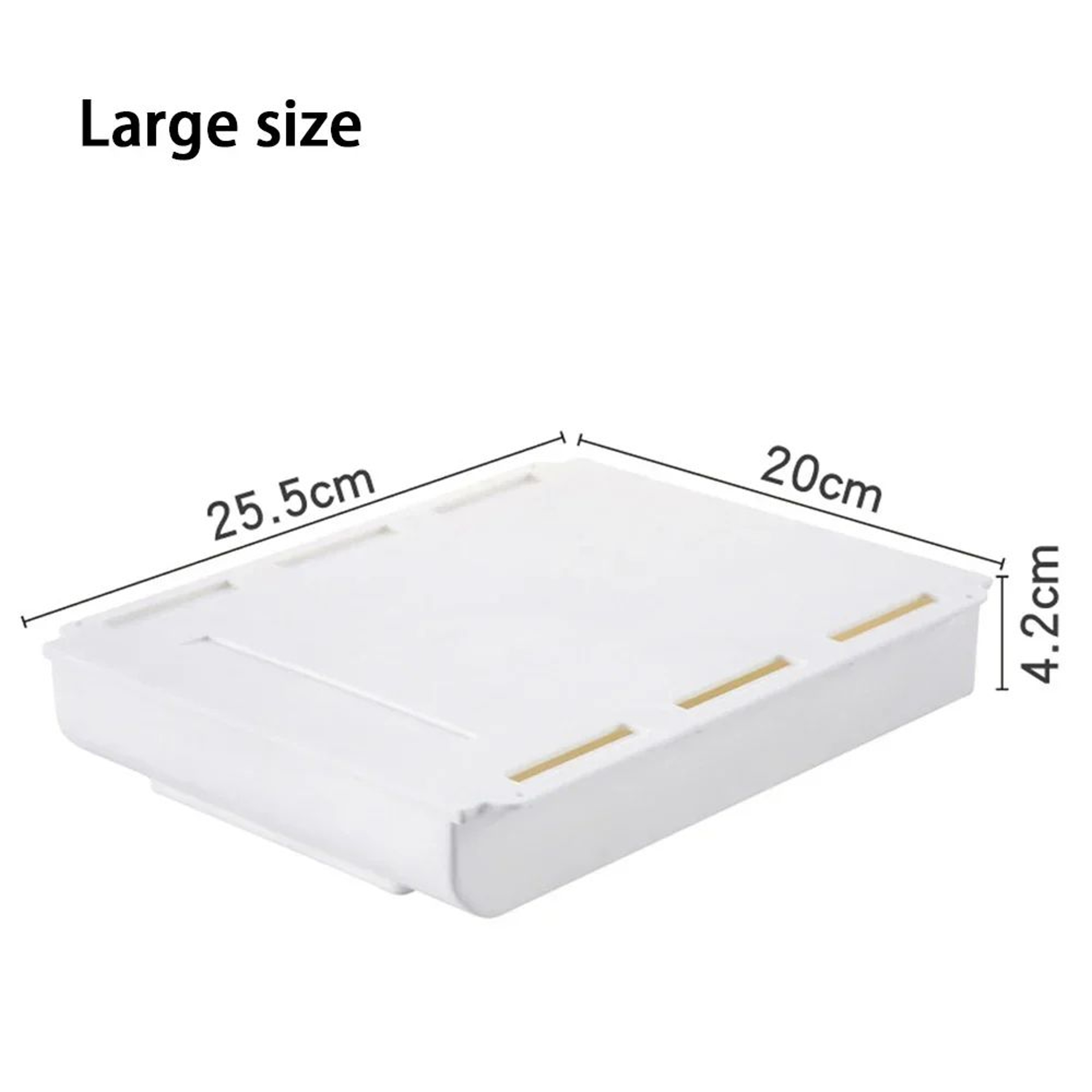 Under Desk Self Stick Hidden Storage Drawer Box 12
