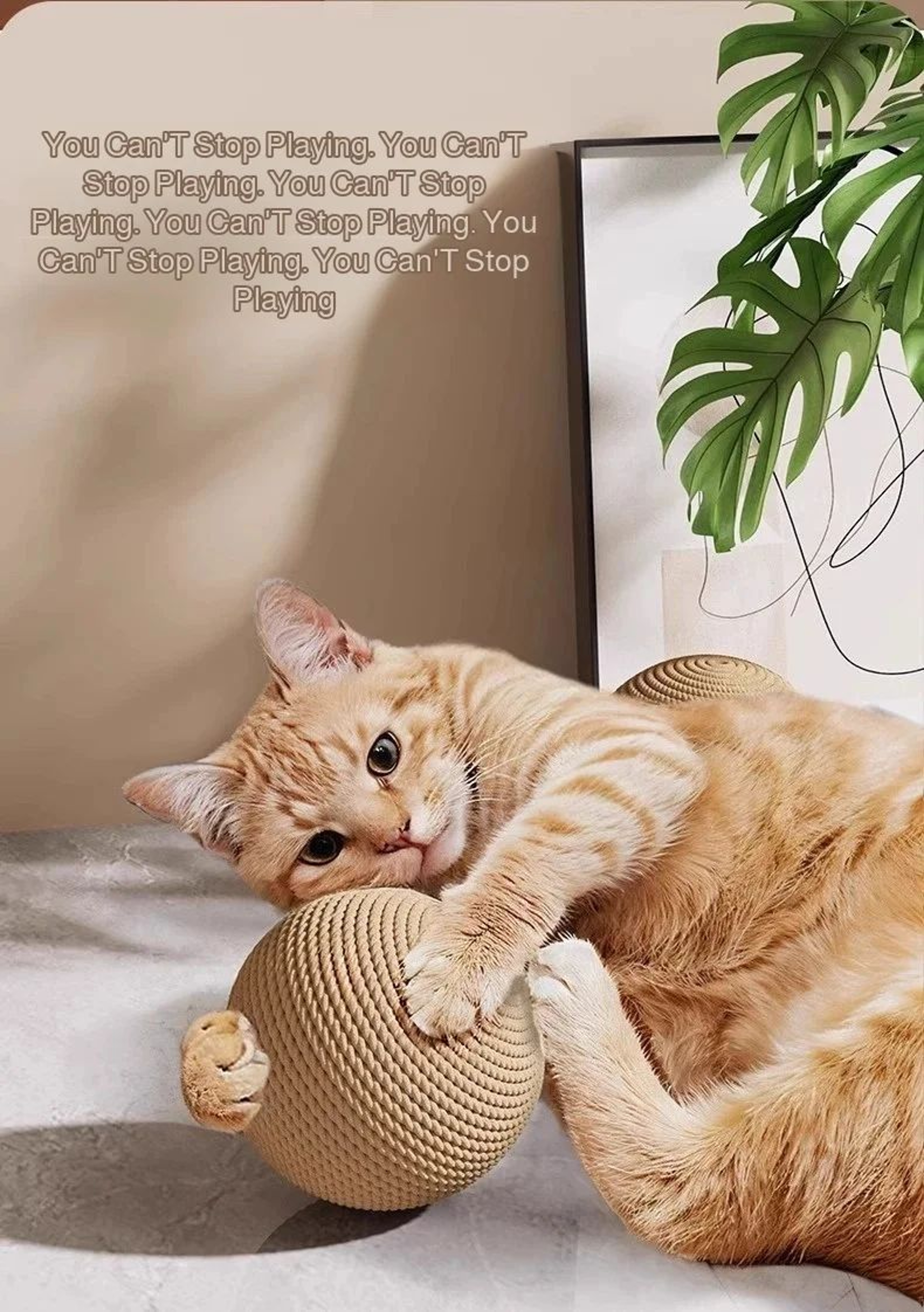 Interactive Sisal Cat Scratching Ball Toy 8 To 10cm 7