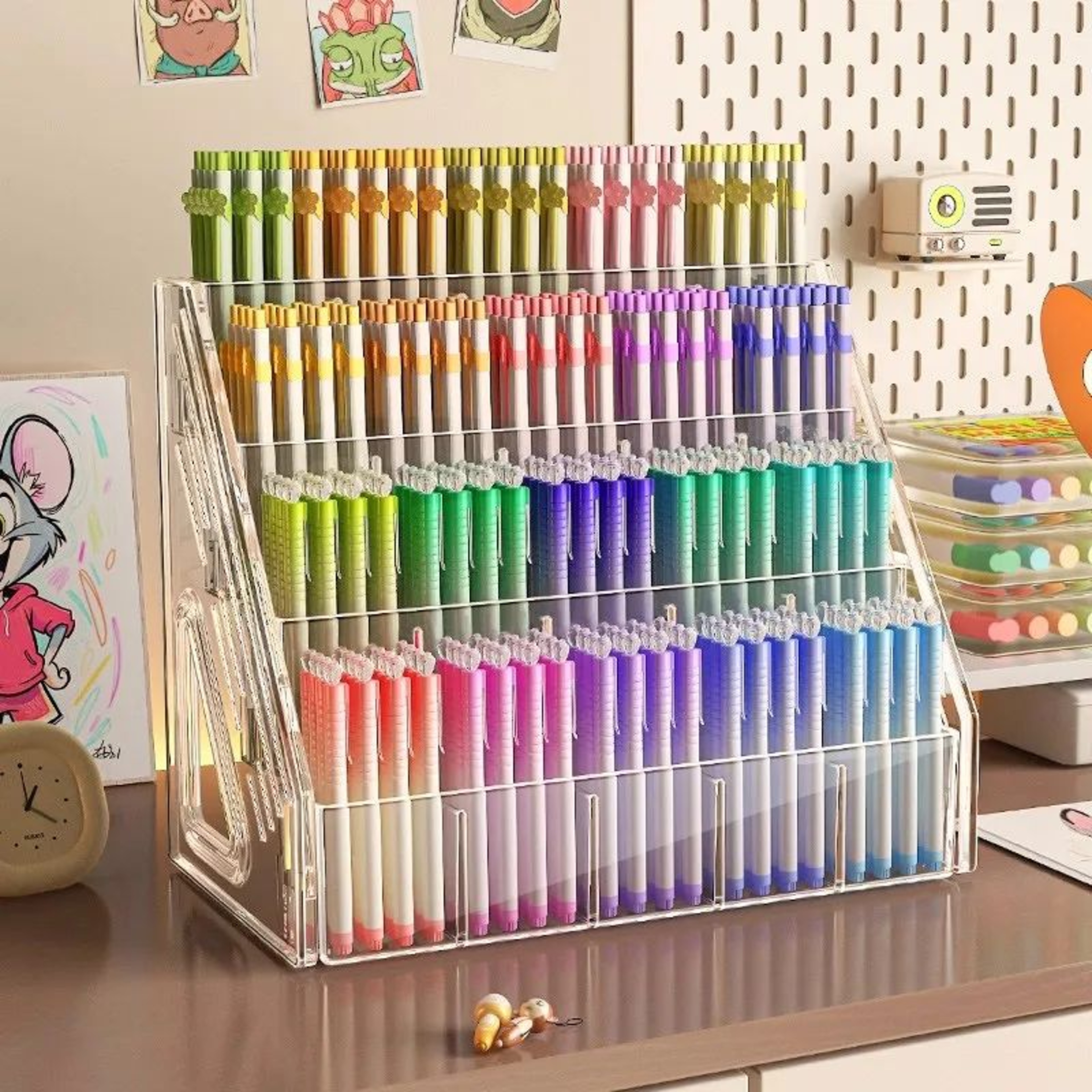 Large Capacity Acrylic Watercolor Pencil Storage Rack 2