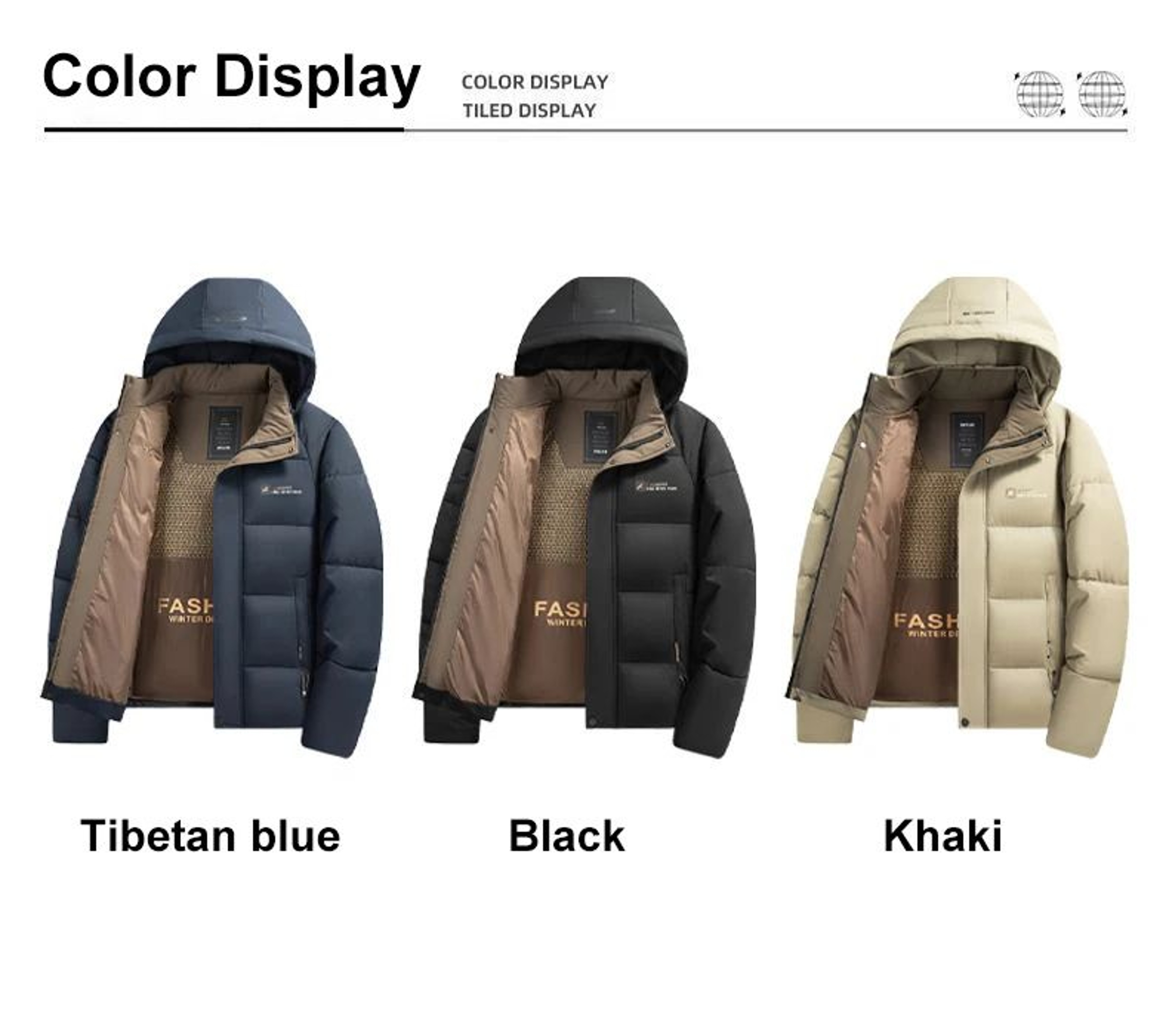 Graphene Warm Windproof Hooded Jacket For Men 10