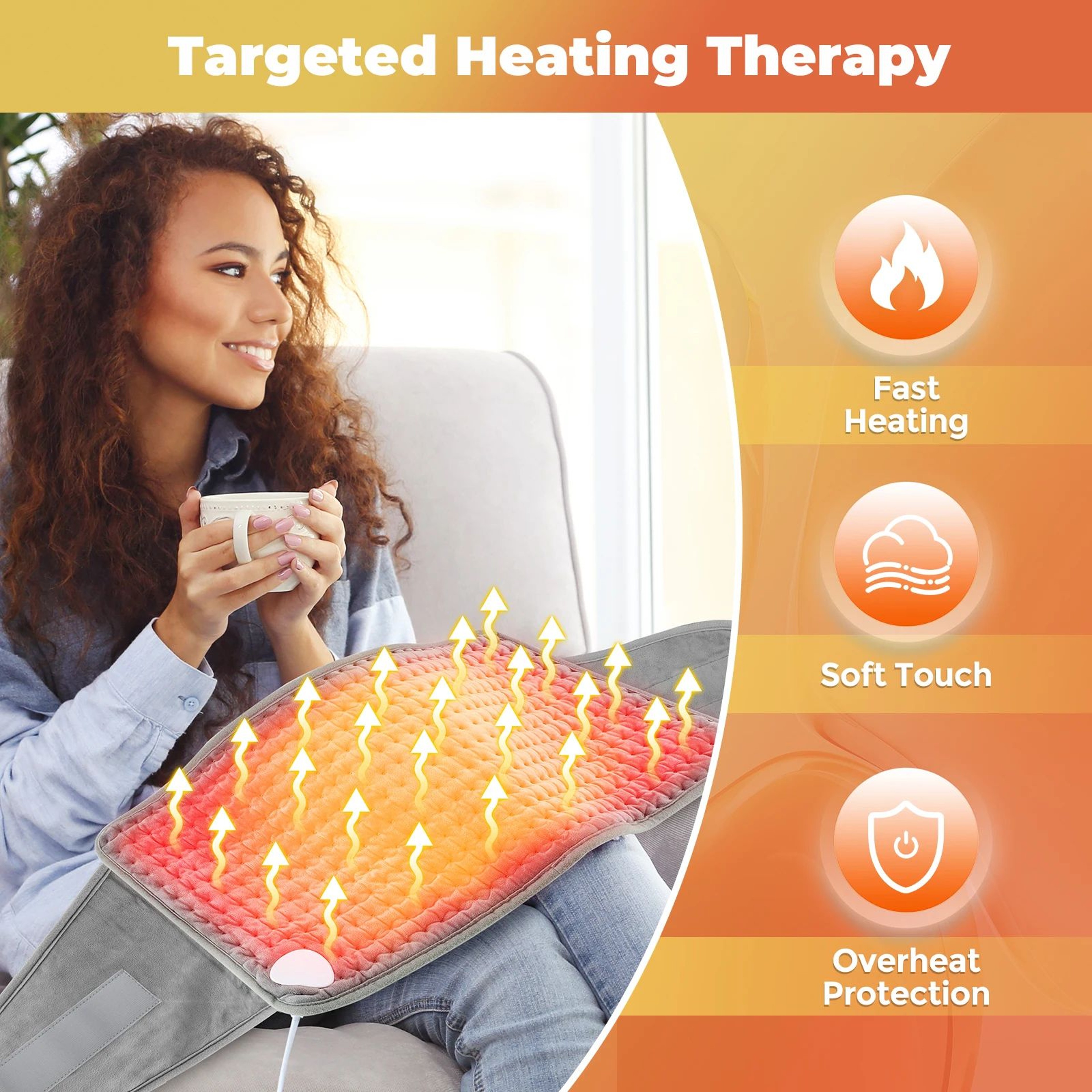 Electric Heated Back Support Belt With Adjustable Temperature 1