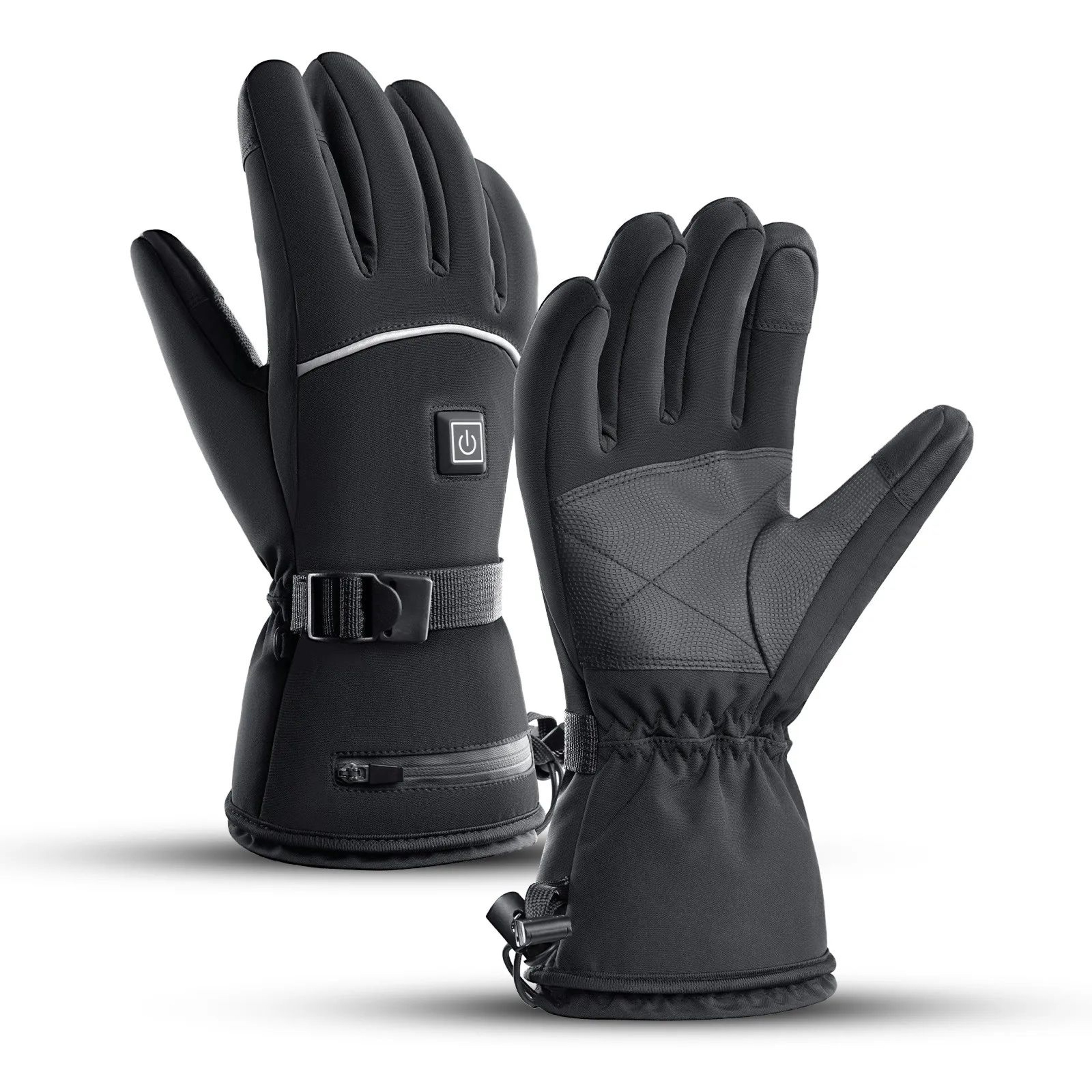 Electric Heated Motorcycle Winter Gloves Waterproof Rechargeable 1