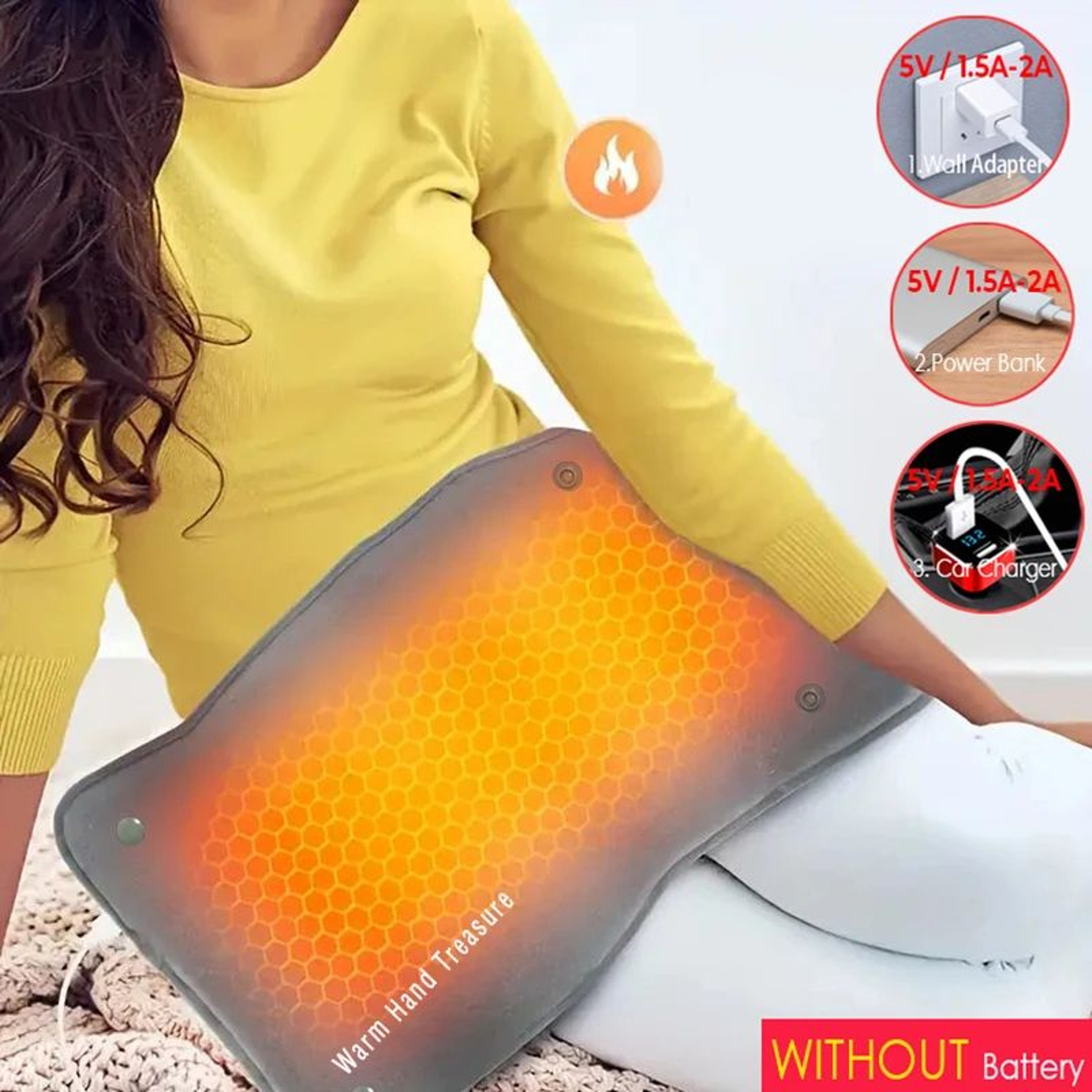 Graphene USB Fast Heating Warming Pad 0
